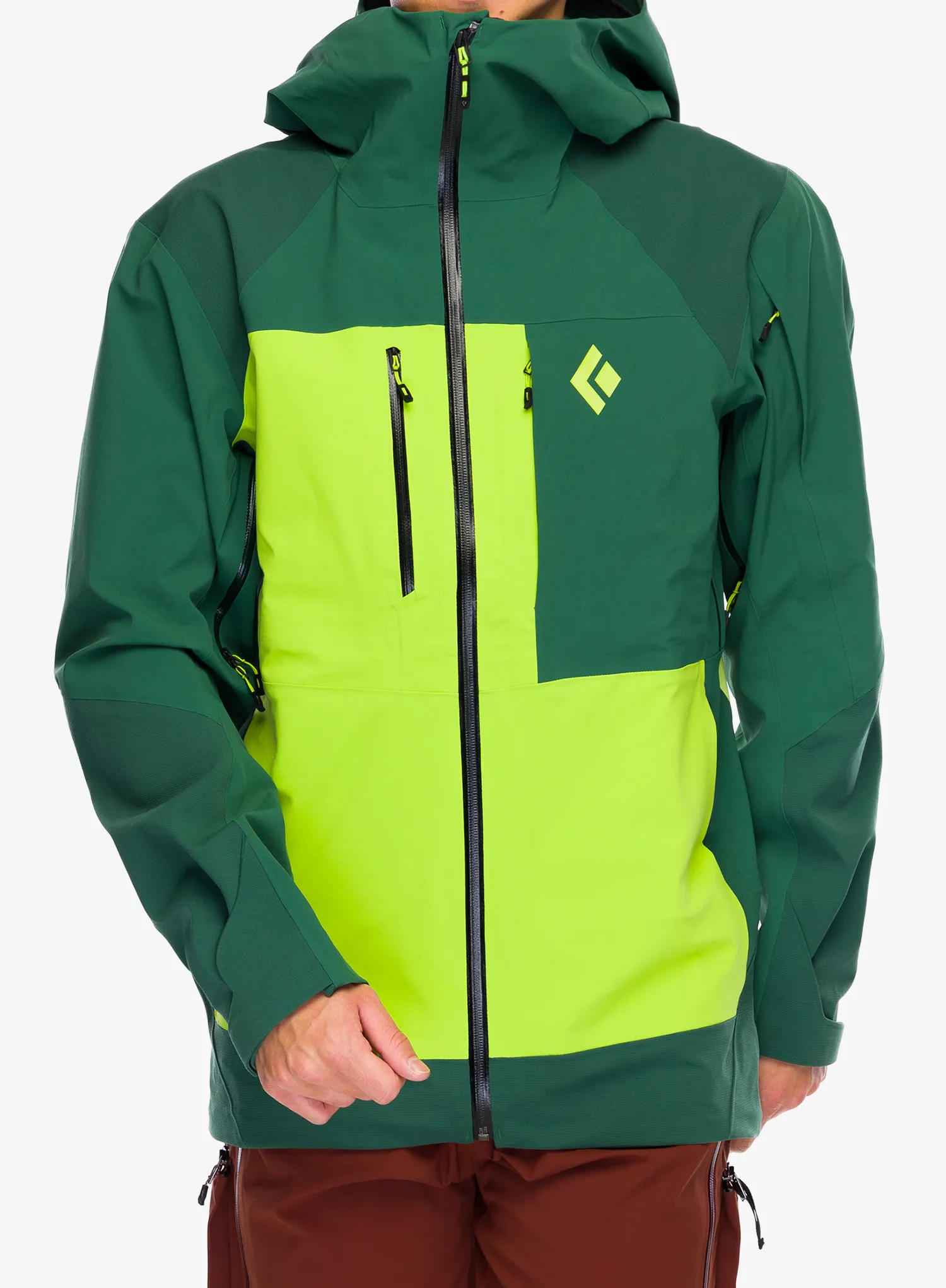 Bunda Black Diamond Recon Stretch Pro Shell - mountain forest/lime green