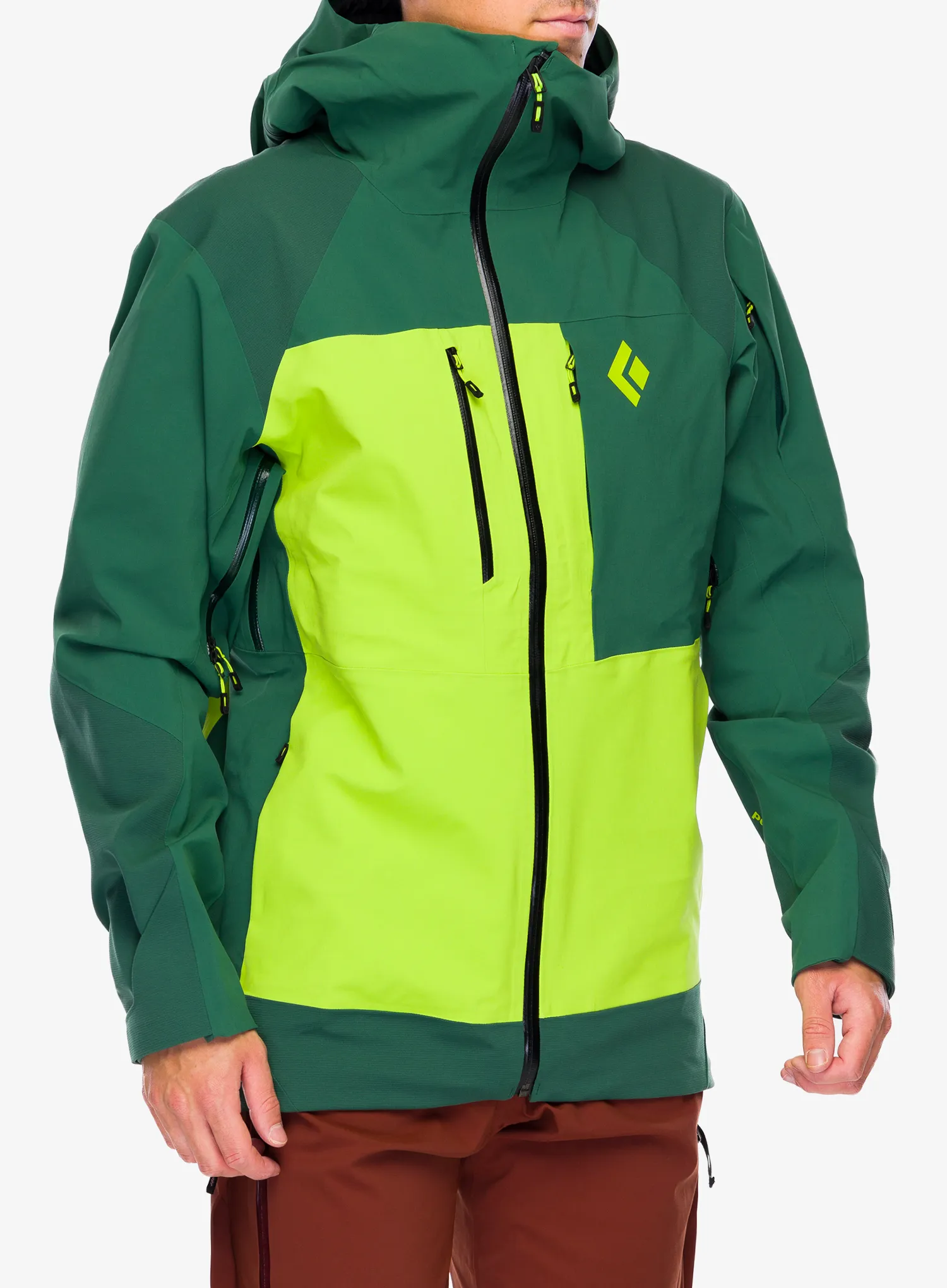 Bunda Black Diamond Recon Stretch Pro Shell - mountain forest/lime green