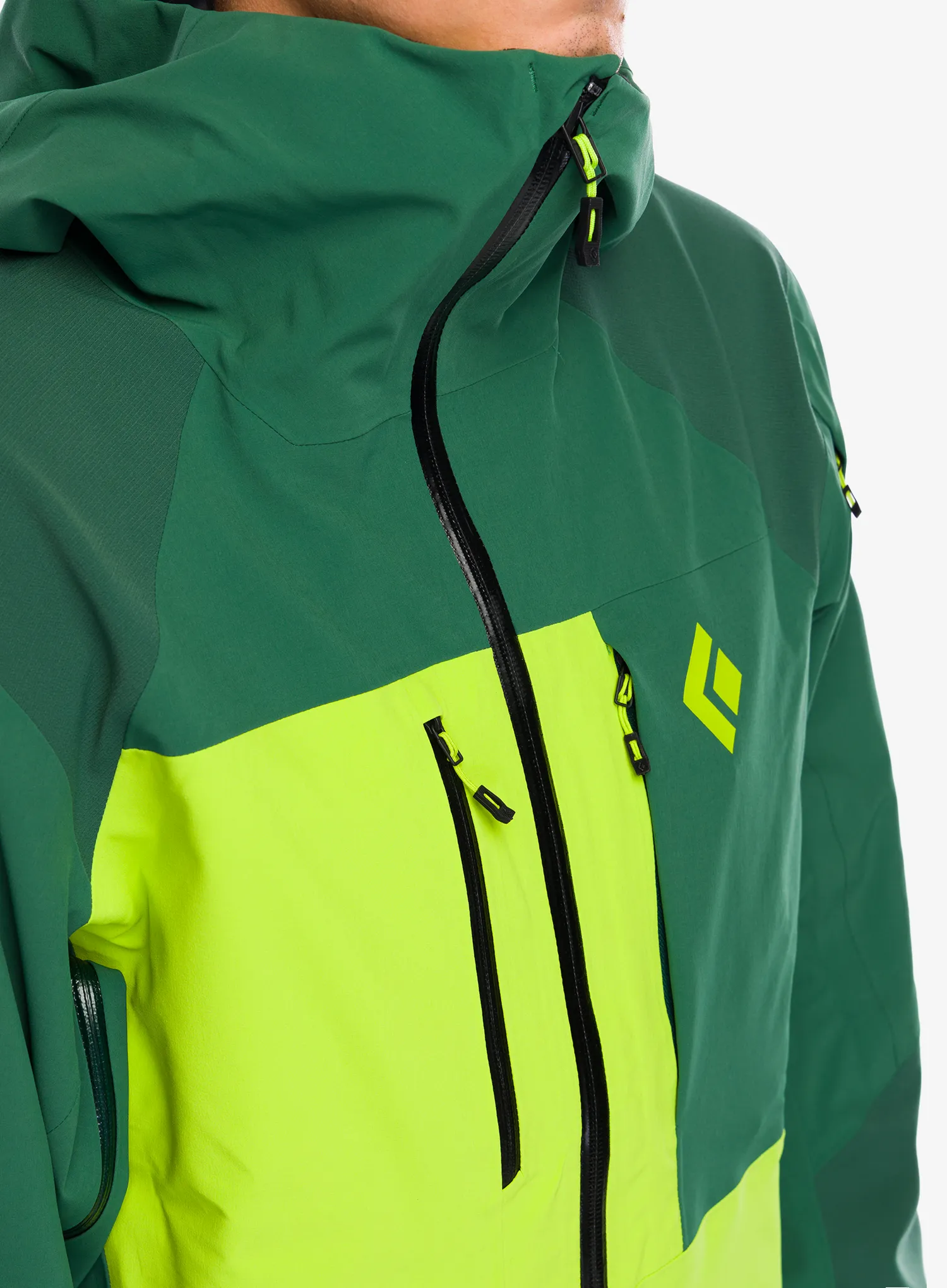 Bunda Black Diamond Recon Stretch Pro Shell - mountain forest/lime green