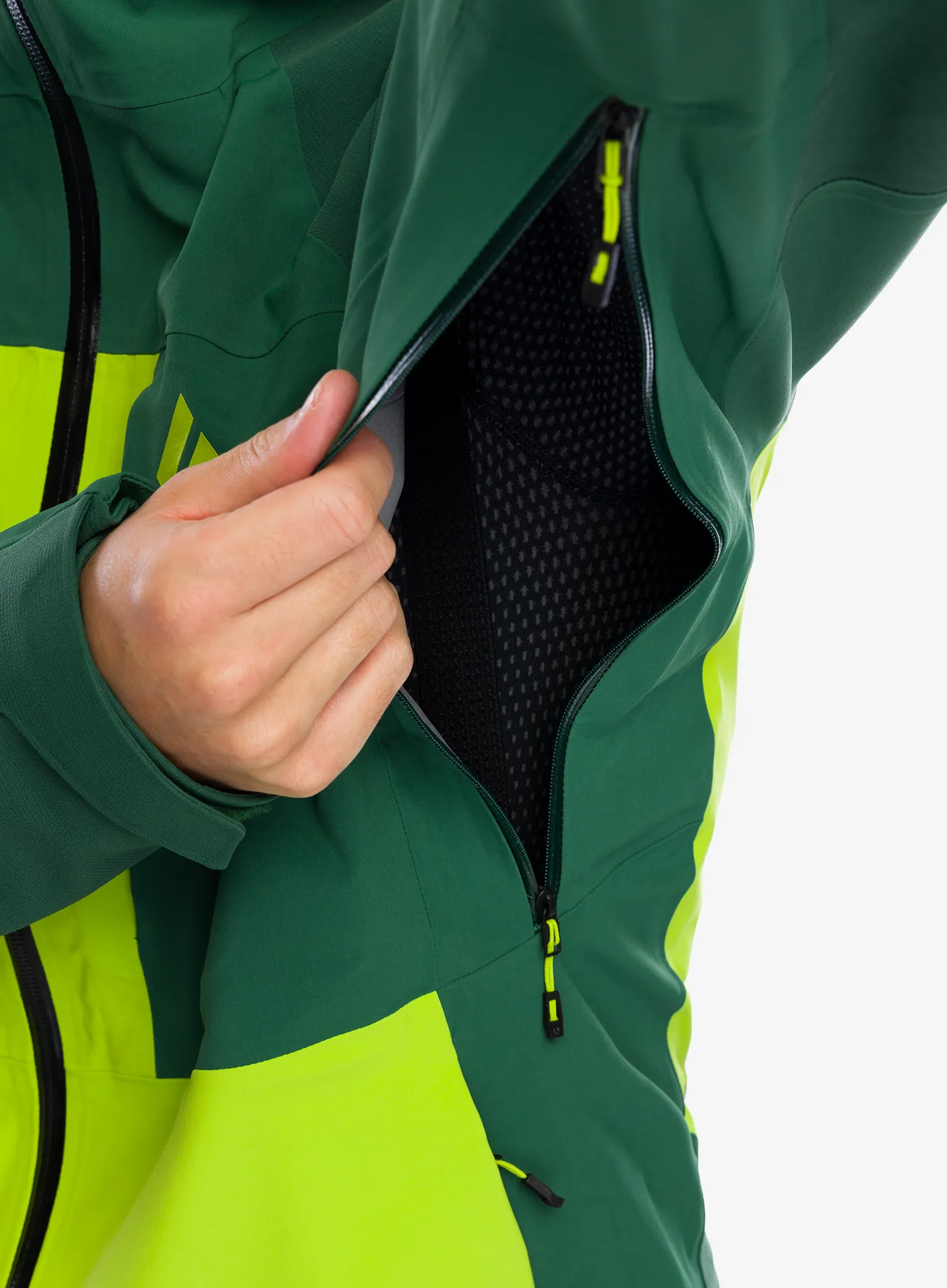 Bunda Black Diamond Recon Stretch Pro Shell - mountain forest/lime green