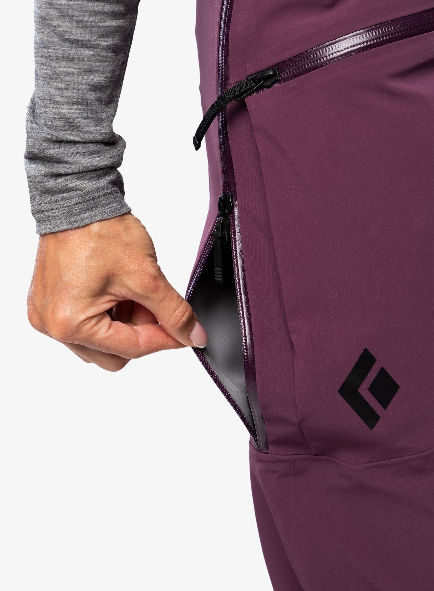 Dámské lyžařské kalhoty Black Diamond Recon Stretch Ski Pants - blackberry