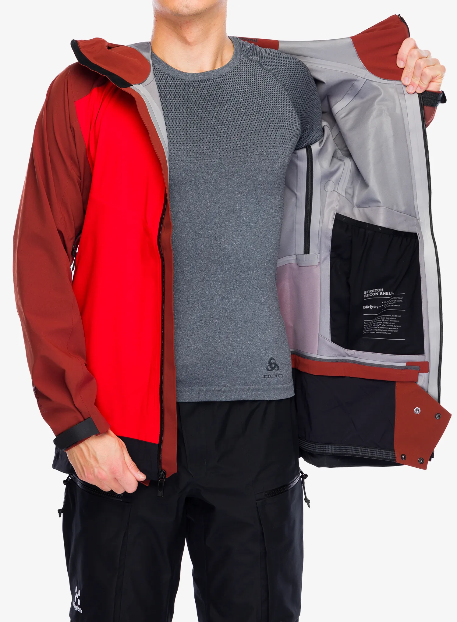 Bunda Black Diamond Recon Stretch Ski Shell - mulled cider/black/octane