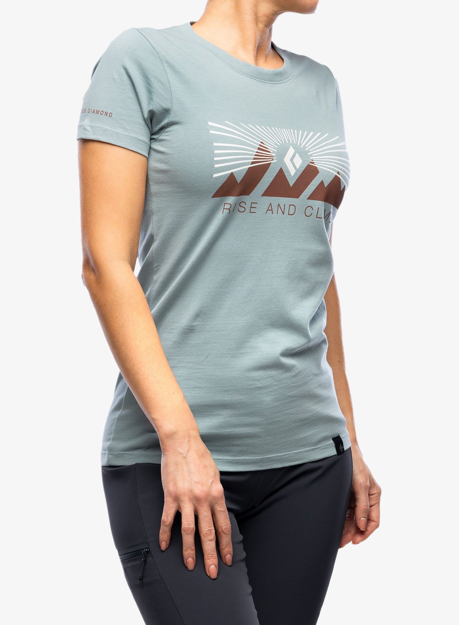 Dámské tričko Black Diamond Rise And Climb Tee - blue ash
