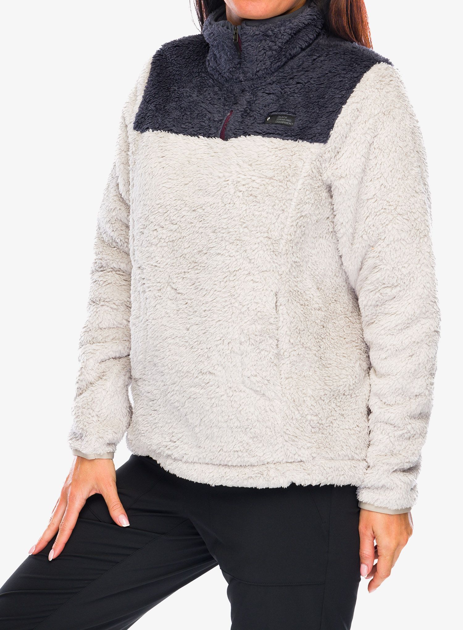 Dámská fleecová bunda Black Diamond Roadie QTR Zip Fleece - dune/carb