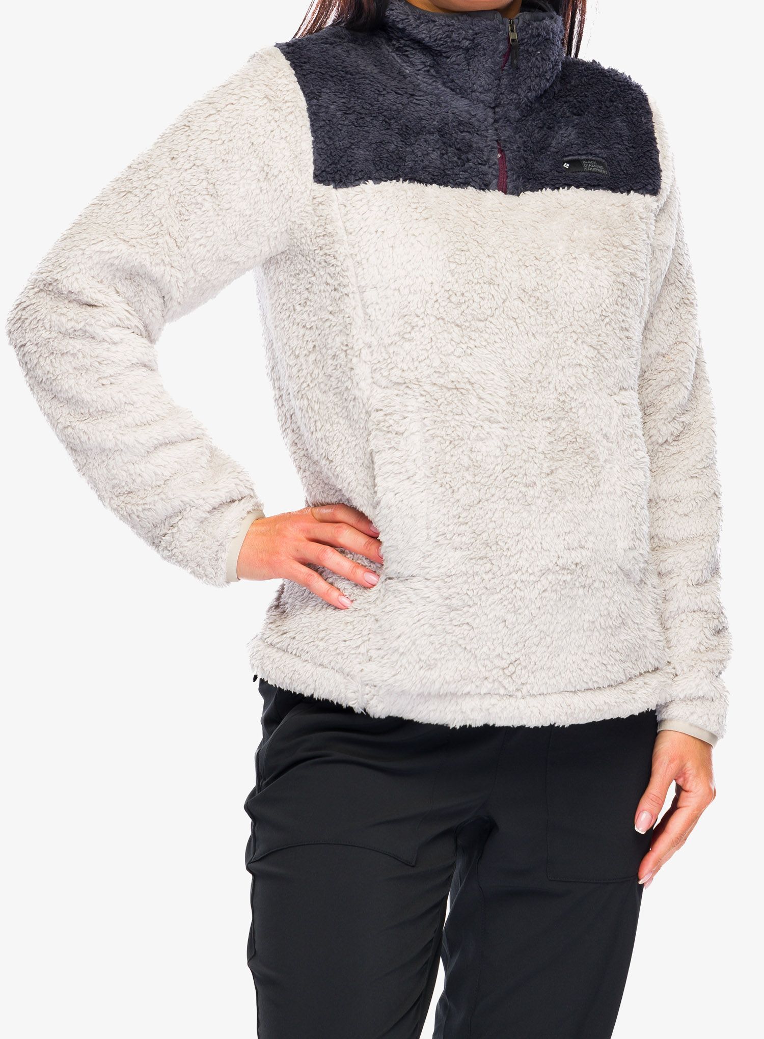 Dámská fleecová bunda Black Diamond Roadie QTR Zip Fleece - dune/carb