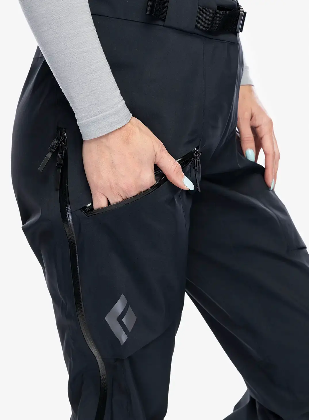 Lyžařské kalhoty dámské Black Diamond Sharp End Pants - black