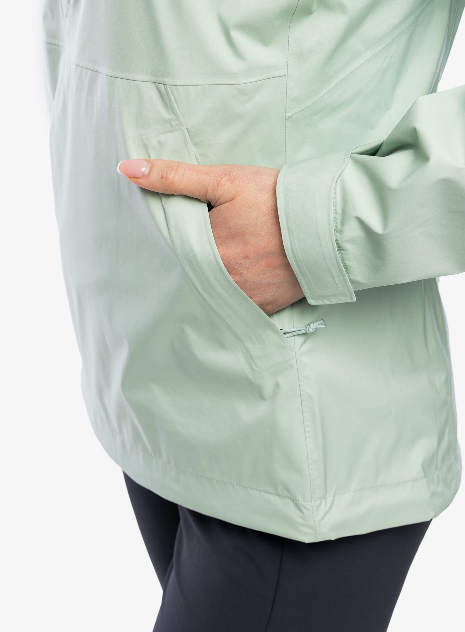 Dámská bunda do deště Black Diamond Stormline Stretch Anorak - foam green