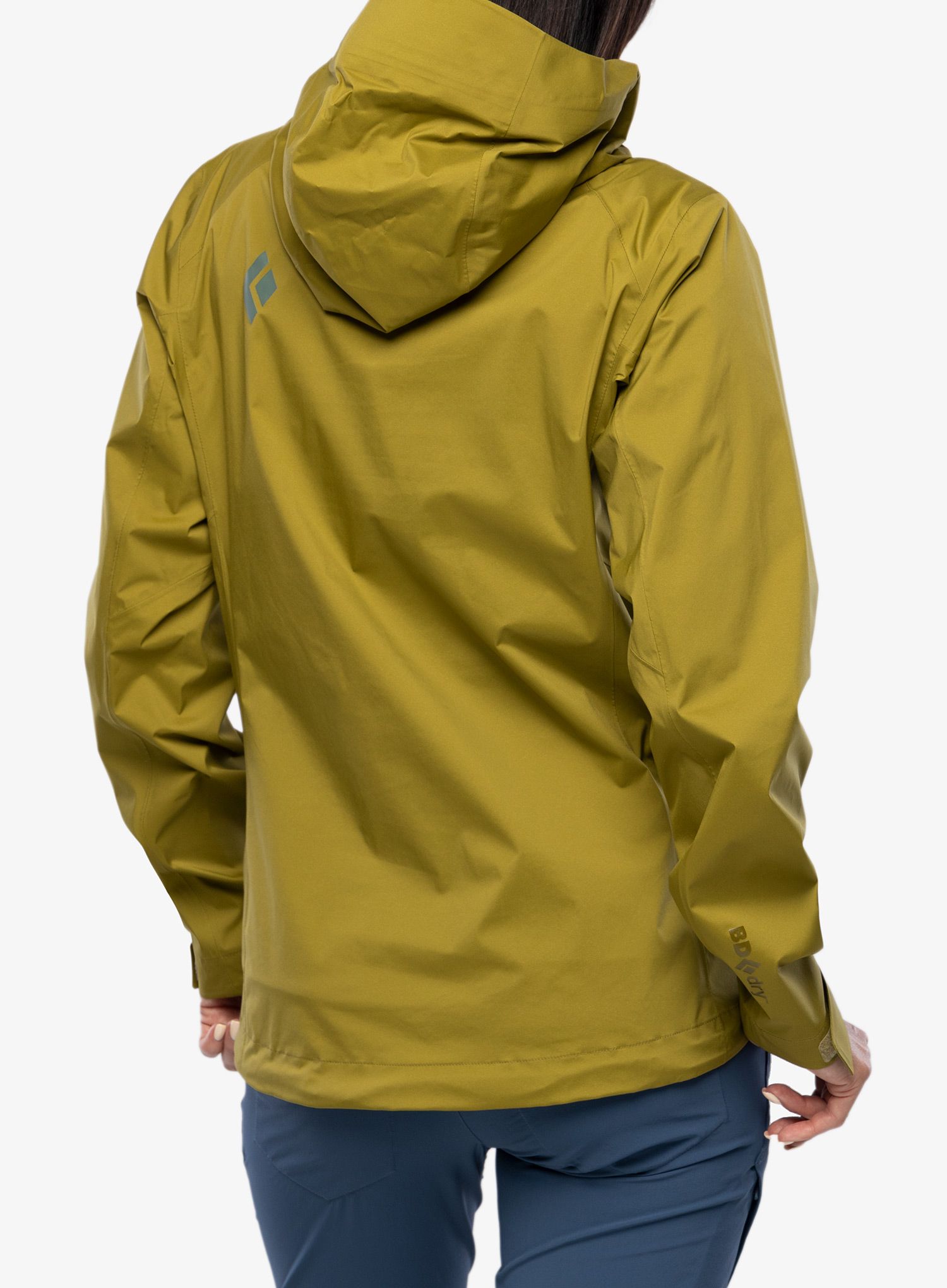 Dámská bunda do deště Black Diamond Stormline Stretch Anorak - camp green