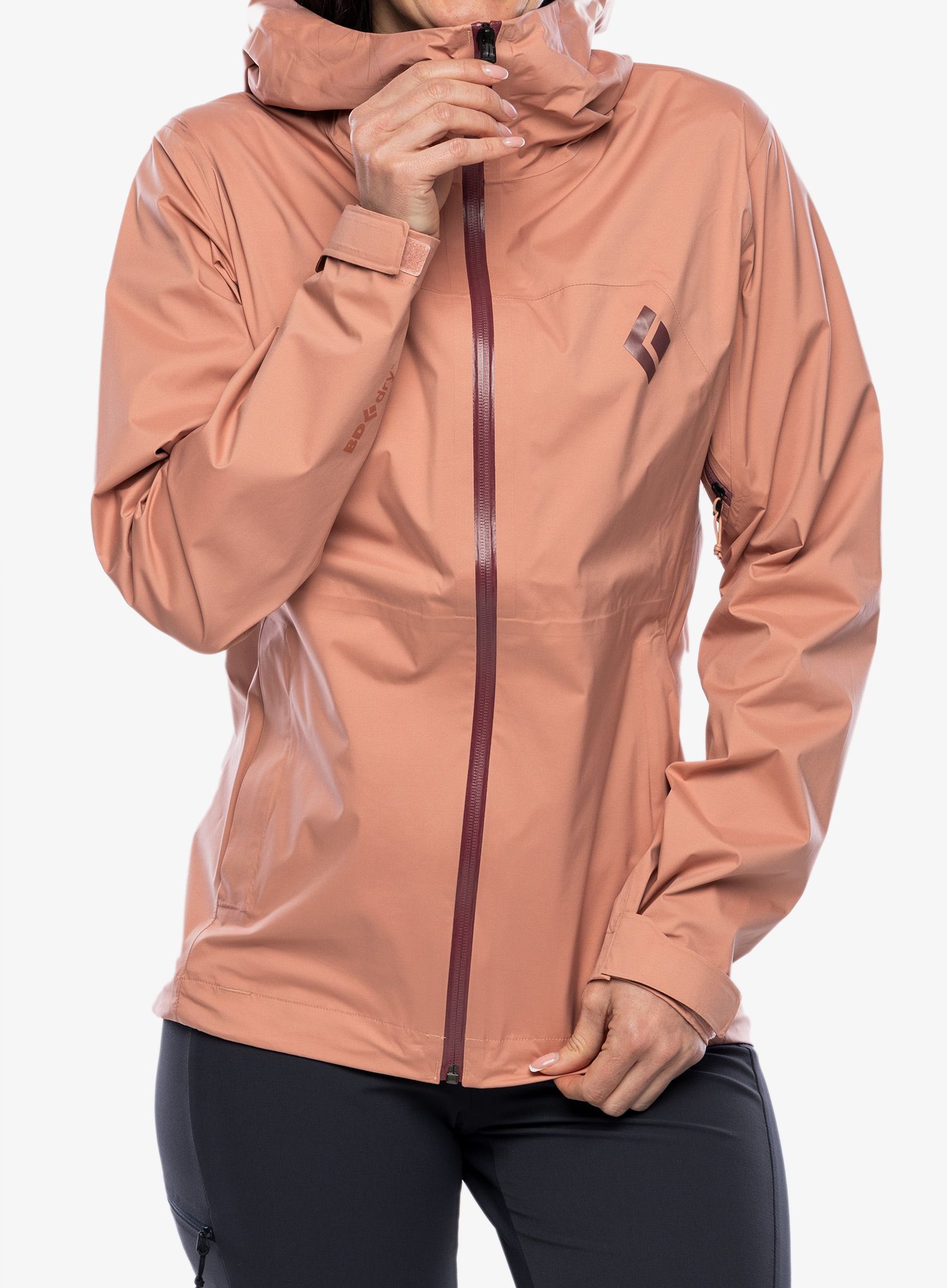 Dámská bunda Black Diamond Stormline Stretch Rain Shell - chalk pink