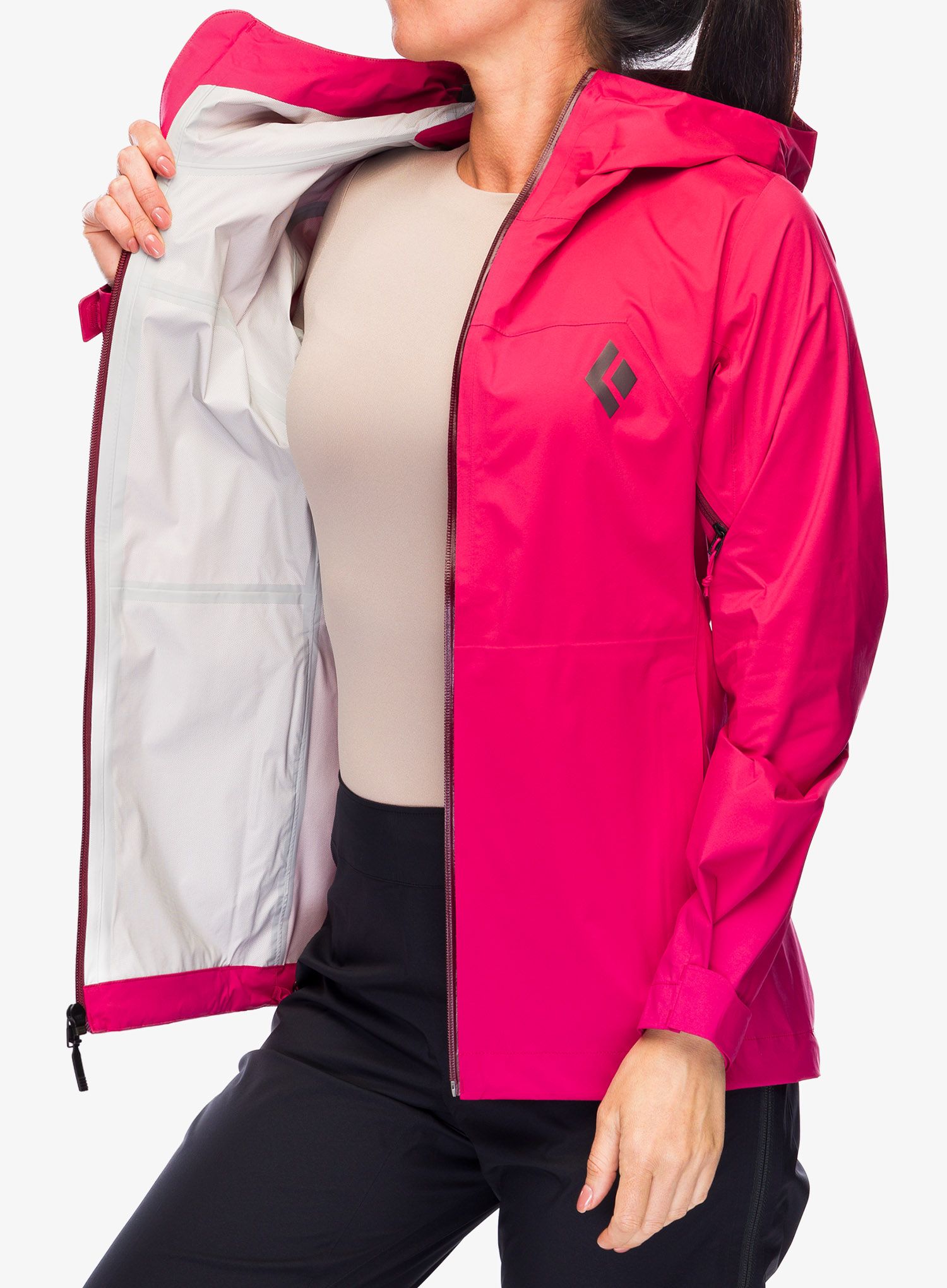 Bunda dámská Black Diamond Stormline Stretch Rain Shell - pomegranate