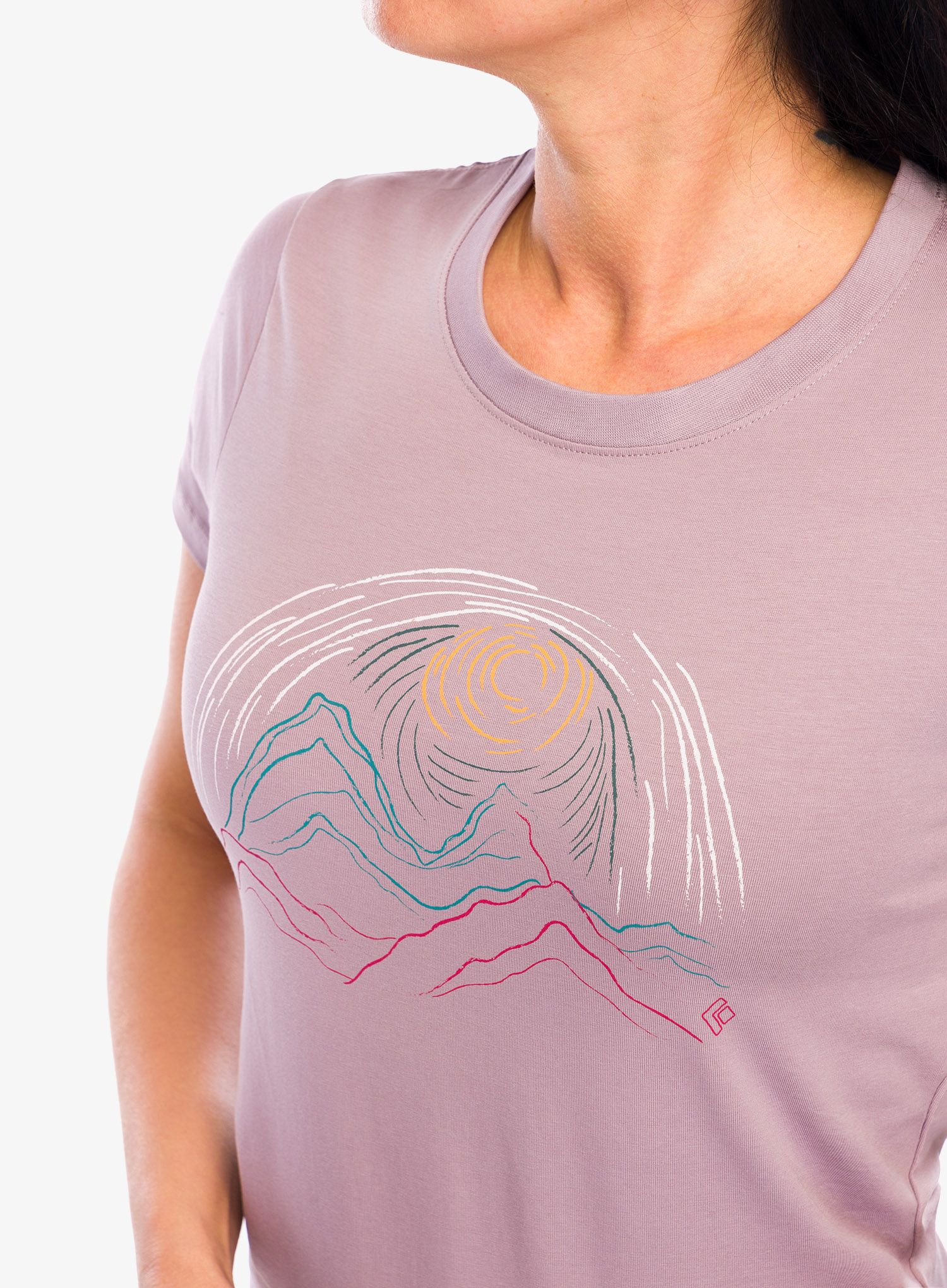 Dámské tričko Black Diamond Summit Scribble Tee - wood violet