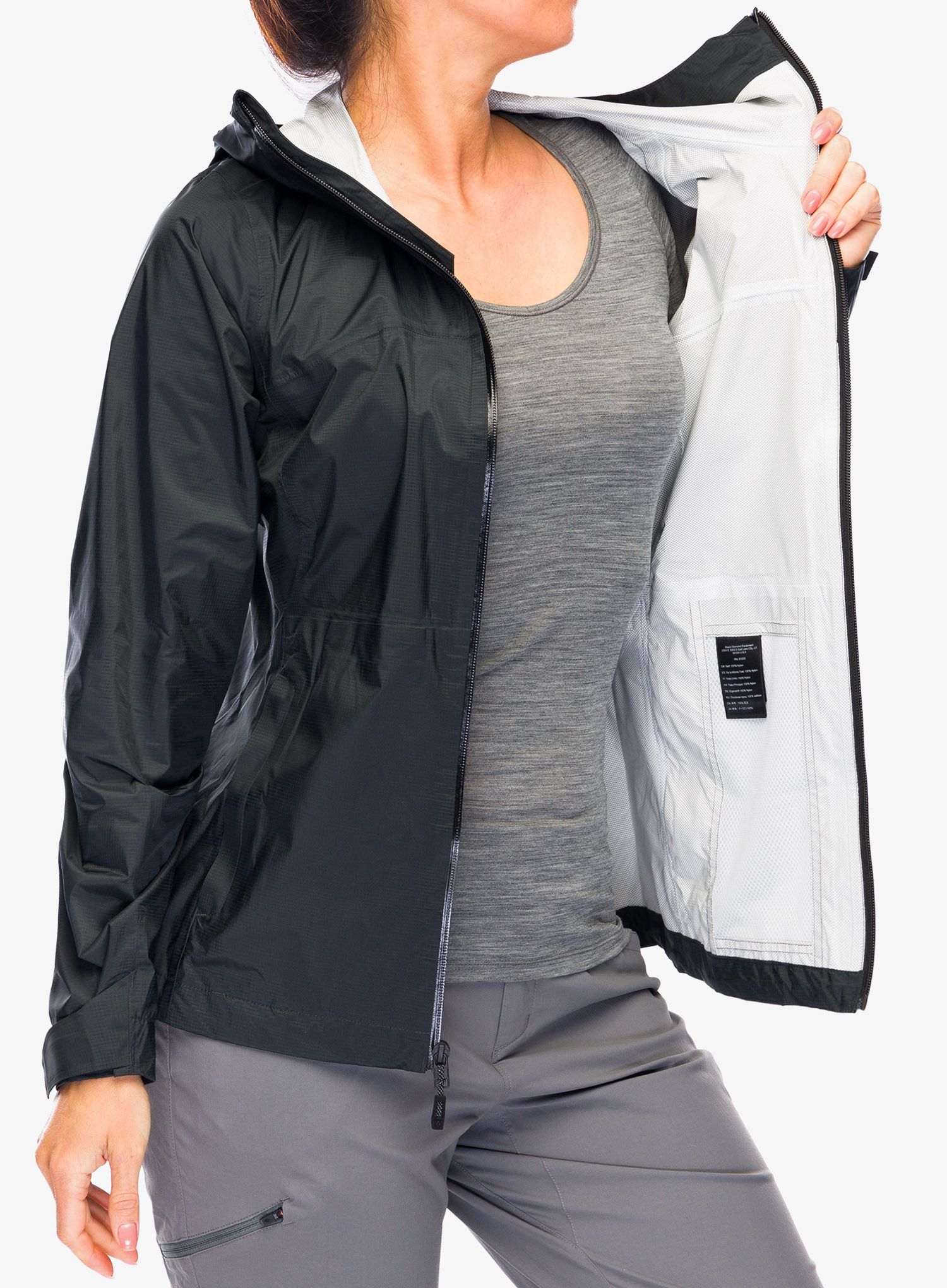 Bunda dámská Black Diamond Treeline Rain Shell - black