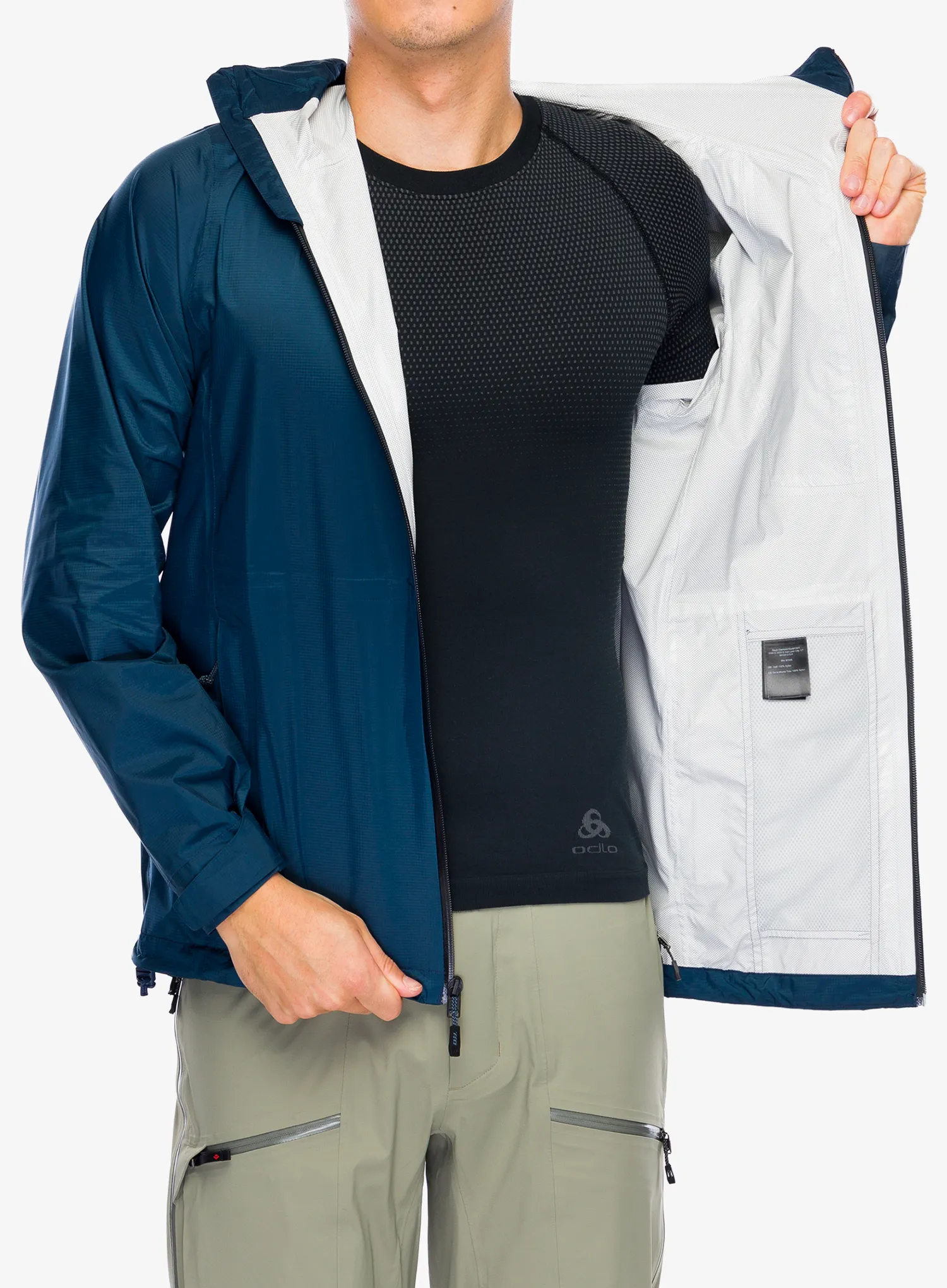 Bunda do deště Black Diamond Treeline Rain Shell - indigo