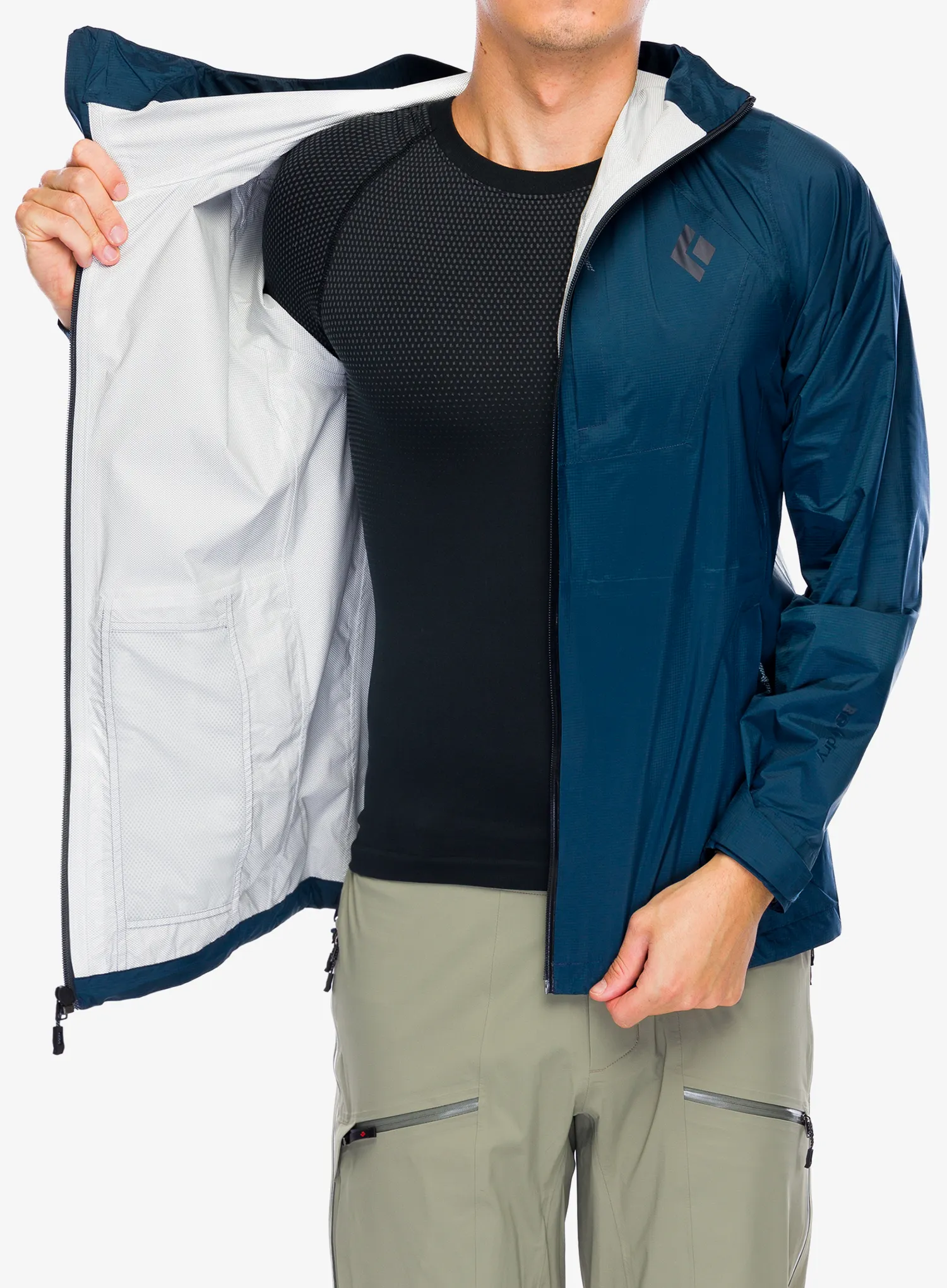 Bunda do deště Black Diamond Treeline Rain Shell - indigo