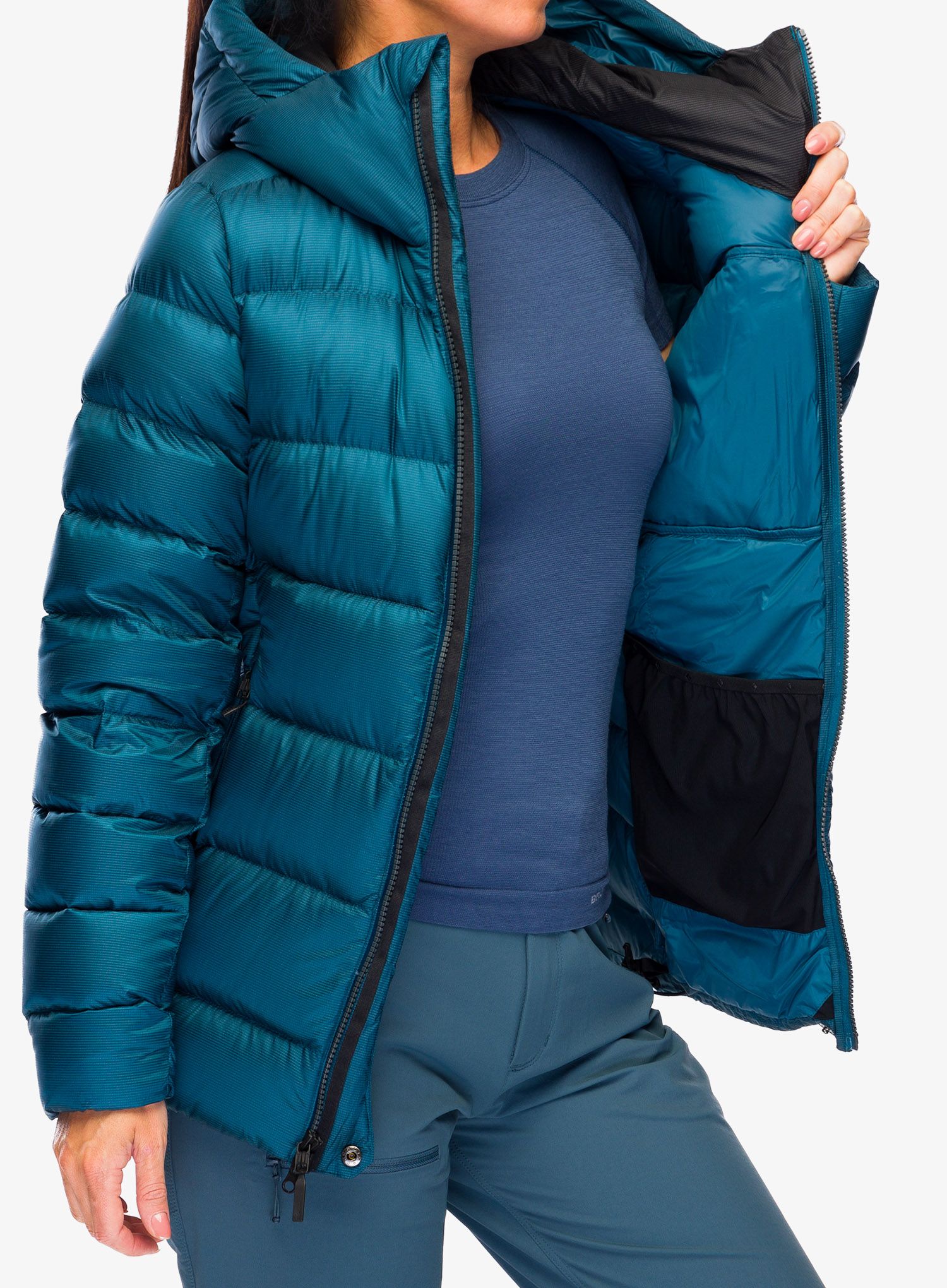 Bunda péřova dámská Black Diamond Vision Down Parka - azurite