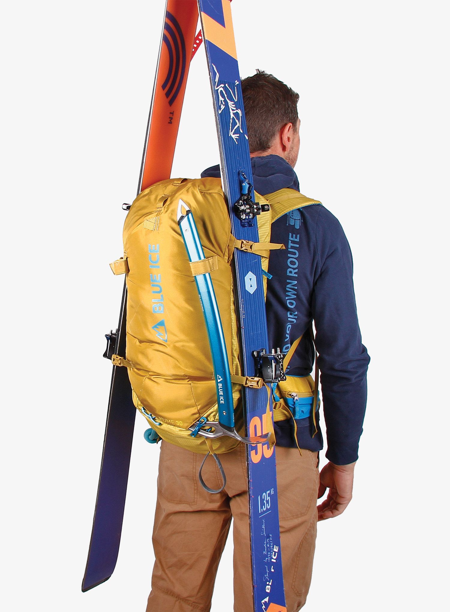 Skialpový batoh Blue Ice Kume Pack 30L - super lemon