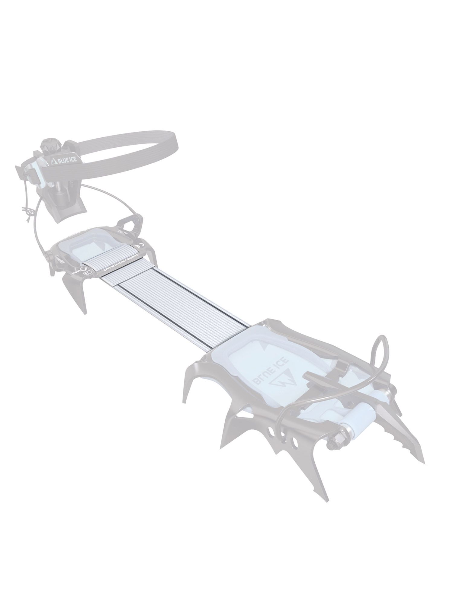 Opasek Blue Ice Short Center Strap - white