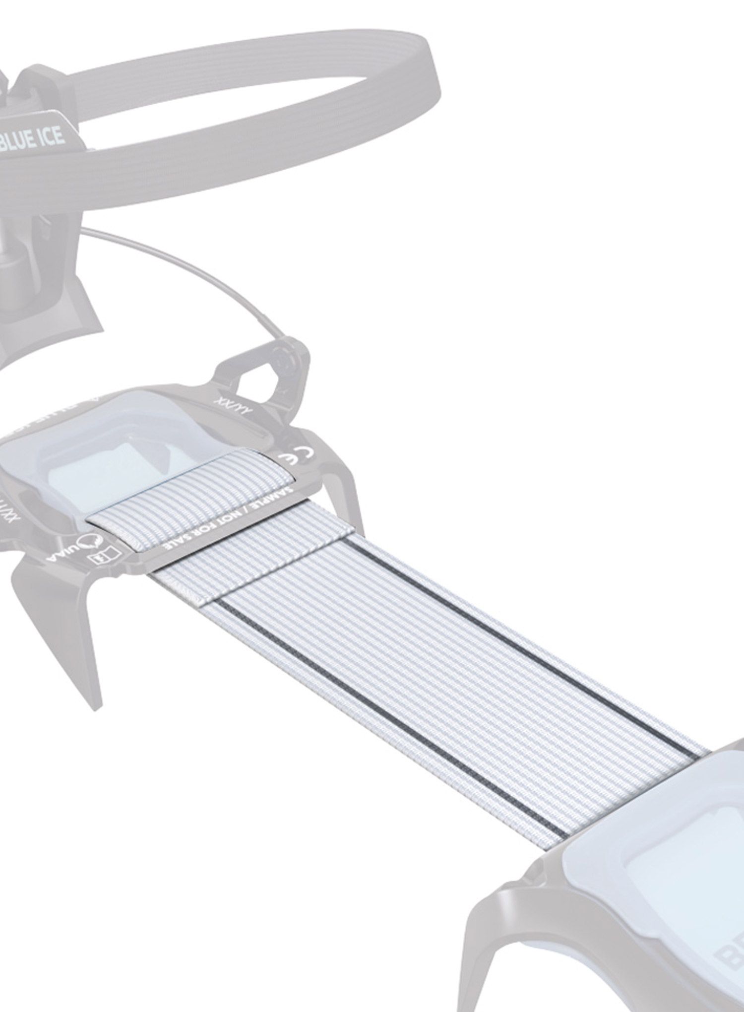 Opasek Blue Ice Short Center Strap - white