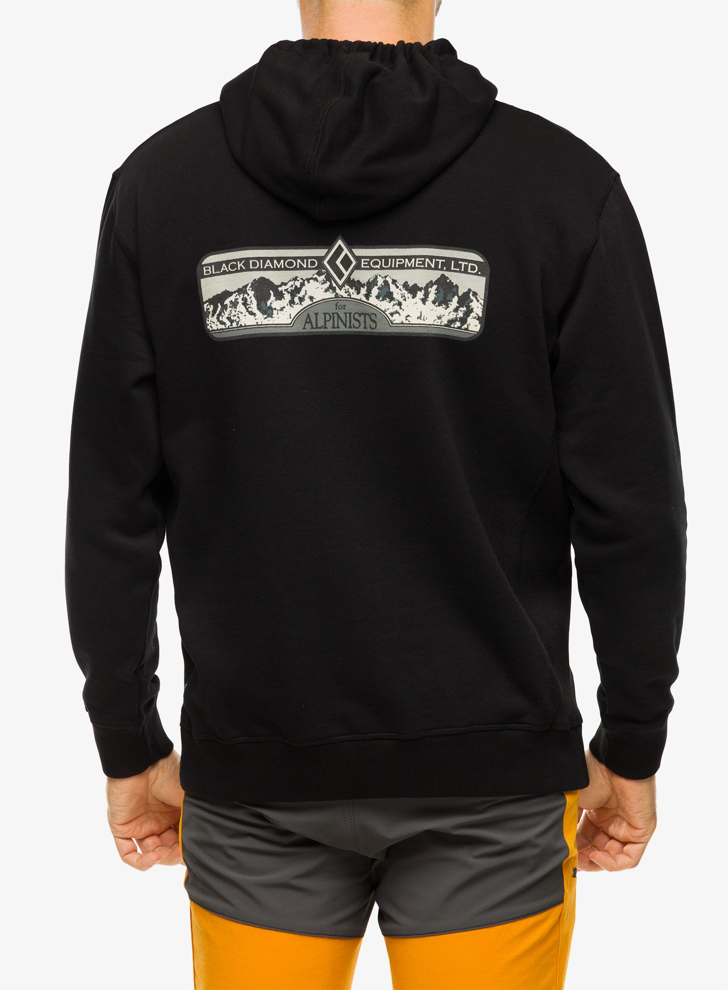 Mikina Black Diamond Heritage Equipment For Alpinists Hoody - black