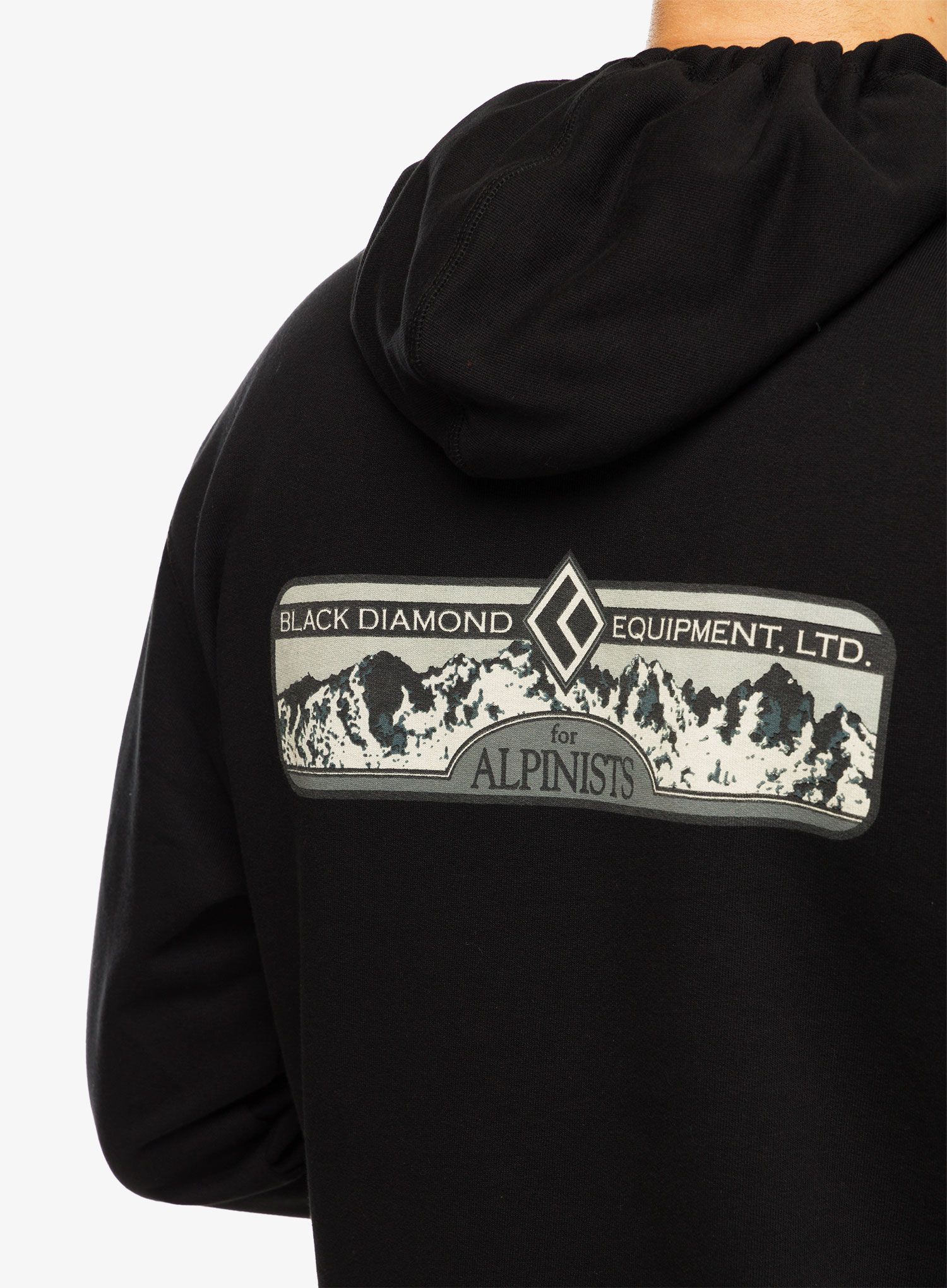 Mikina Black Diamond Heritage Equipment For Alpinists Hoody - black