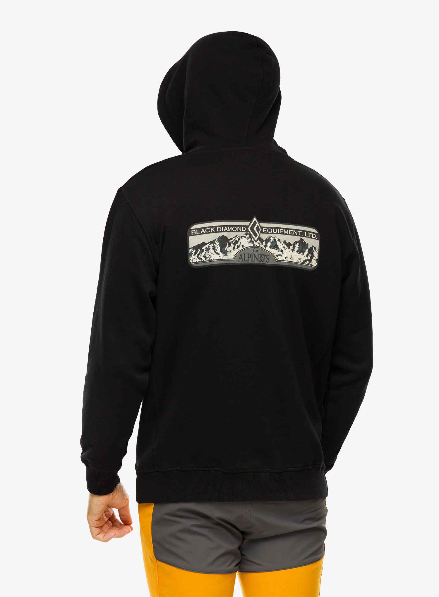 Mikina Black Diamond Heritage Equipment For Alpinists Hoody - black