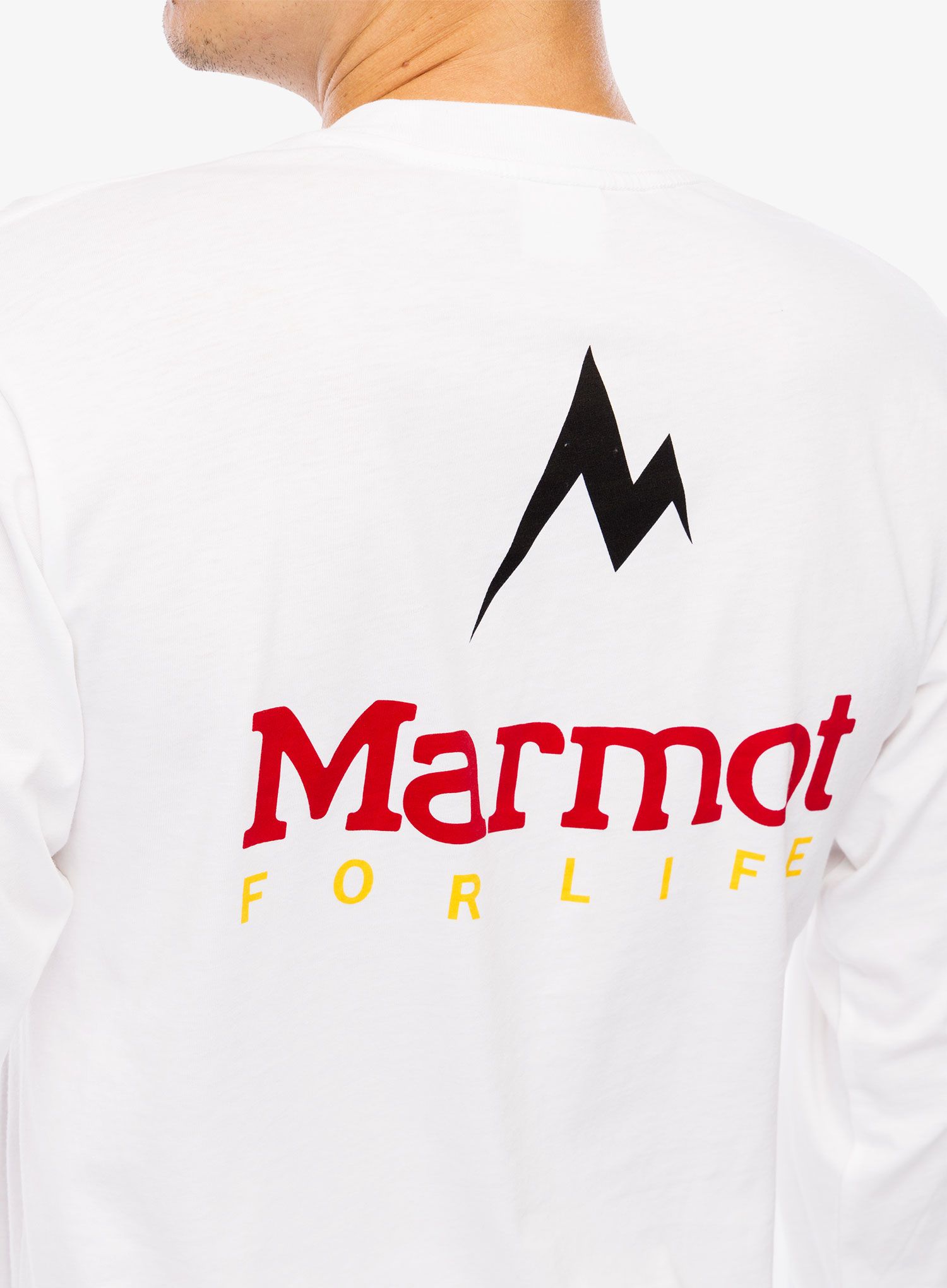 Mikina bez kapuce Marmot For Life Tee LS - white
