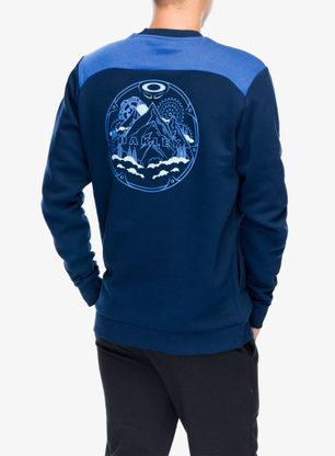 Mikina bez kapuce Oakley Rings Mountain Sweatshirt - team navy