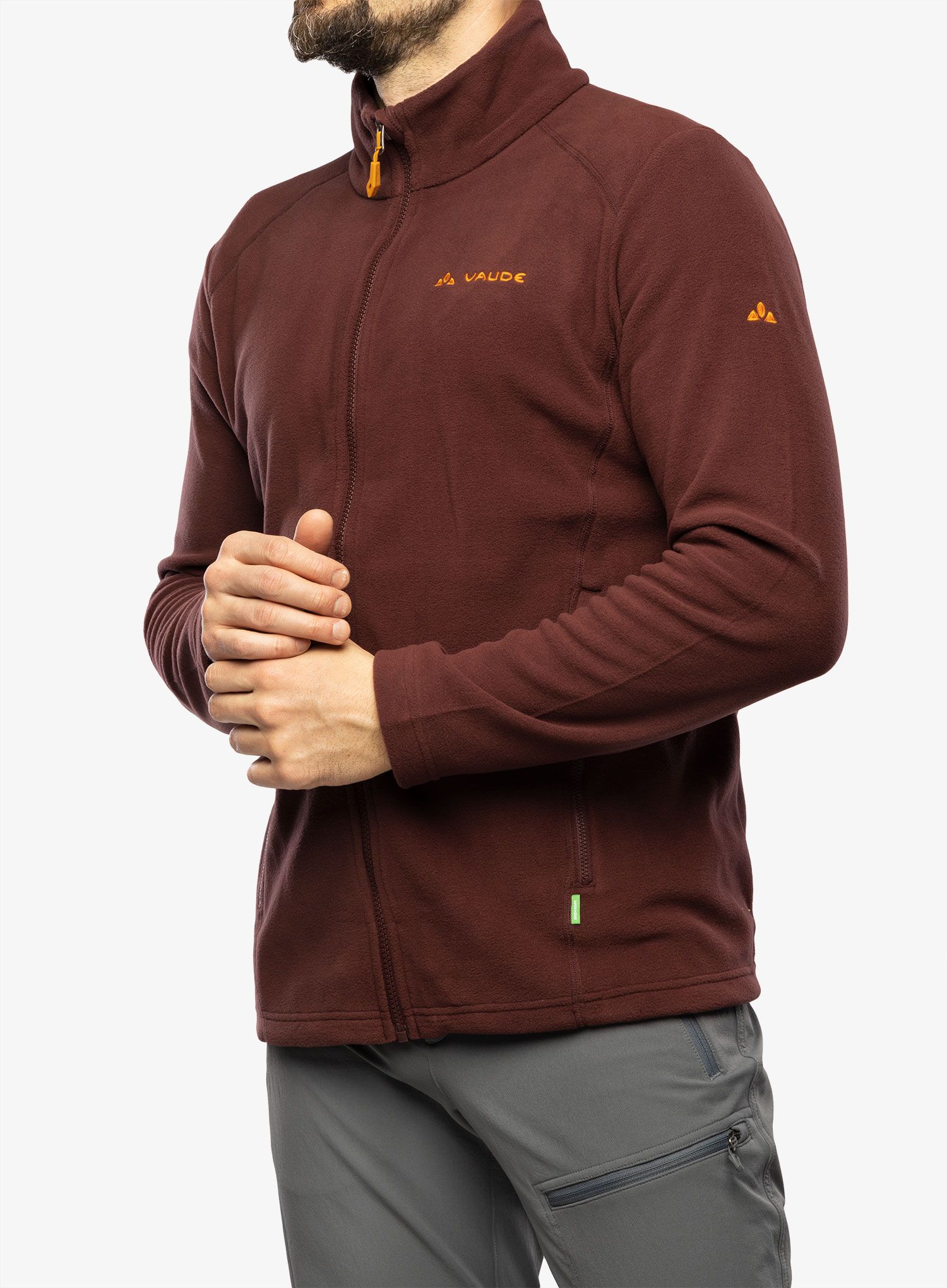 Fleece mikina Vaude Rosemoor Fleece Jacket II - dark oak
