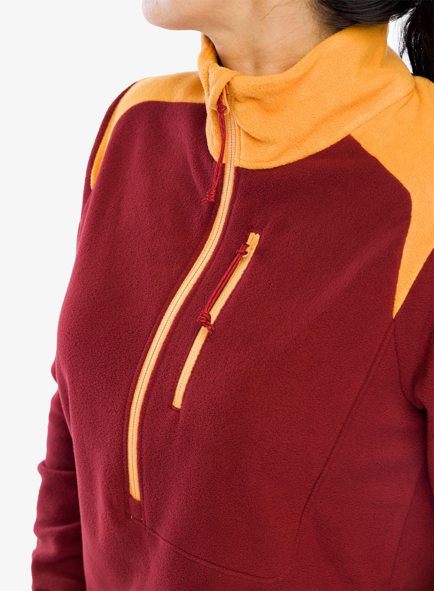 Dámská fleecová mikina Fjallraven Vardag Lite Fleece - red/orange