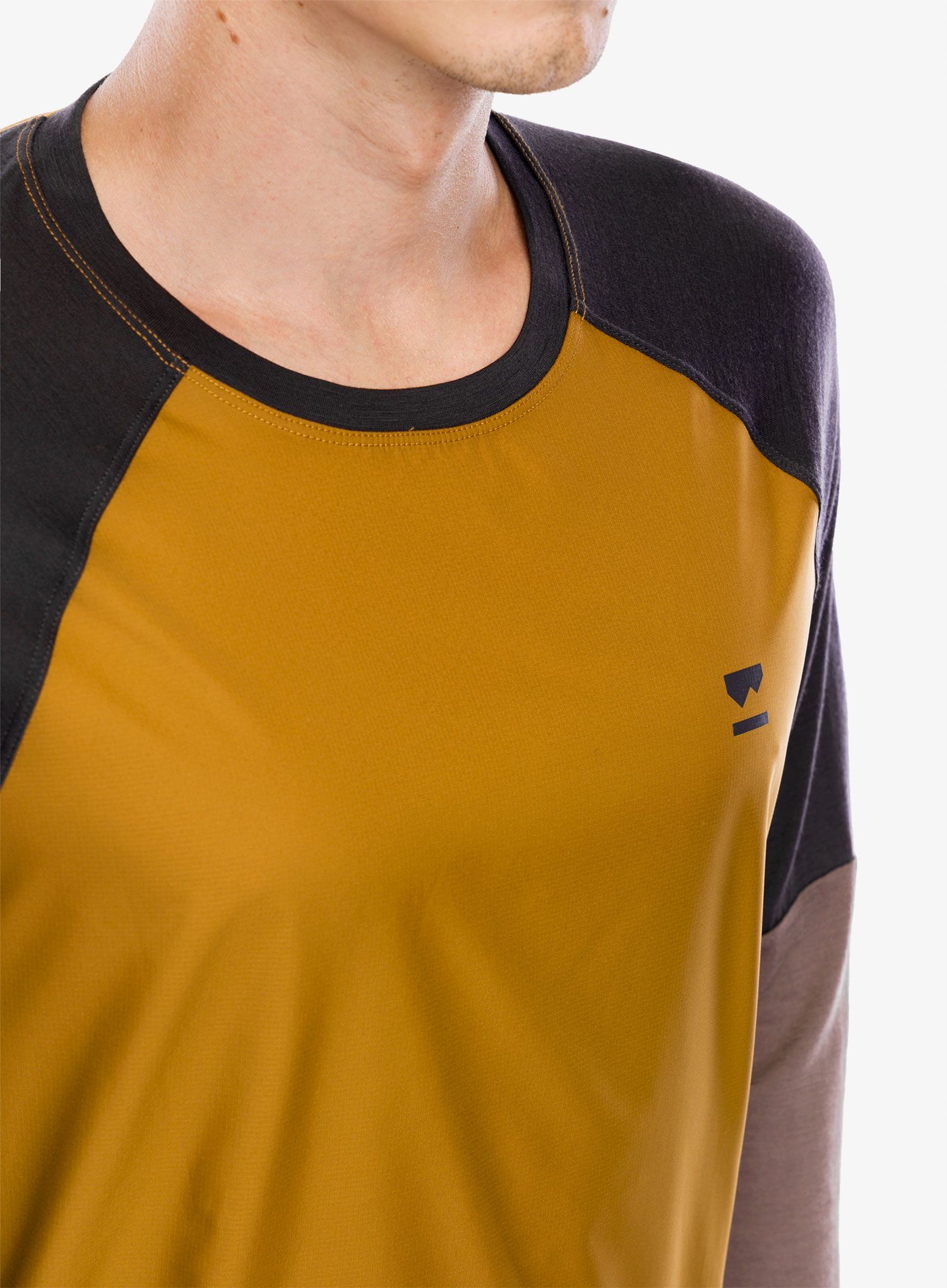 Cyklistická mikina Mons Royale Tarn Merino Shift Wind Jersey - cumin dust