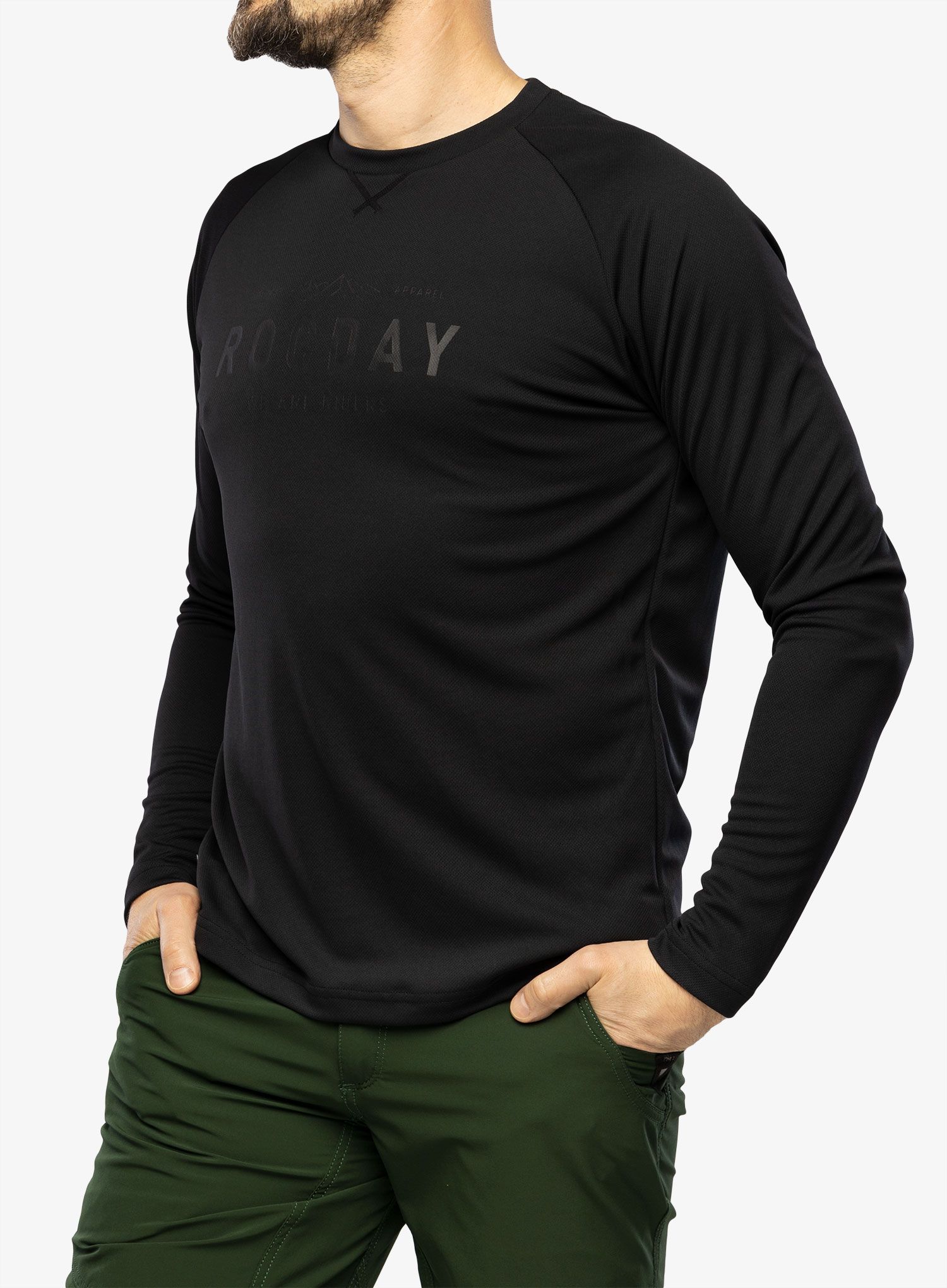 Cyklistická mikina Rocday Patrol - black/grey