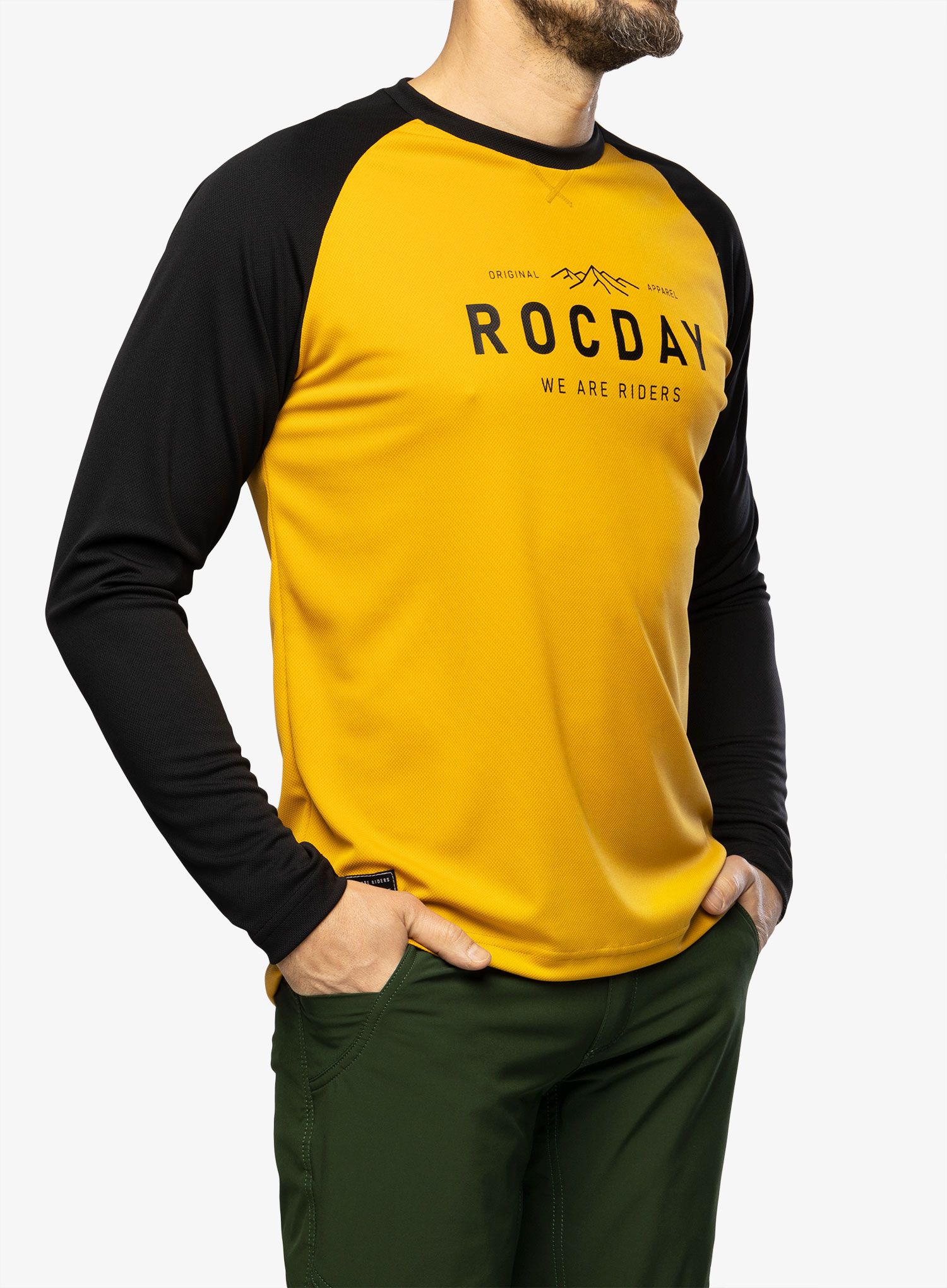 Cyklistická mikina Rocday Patrol - black/yellow