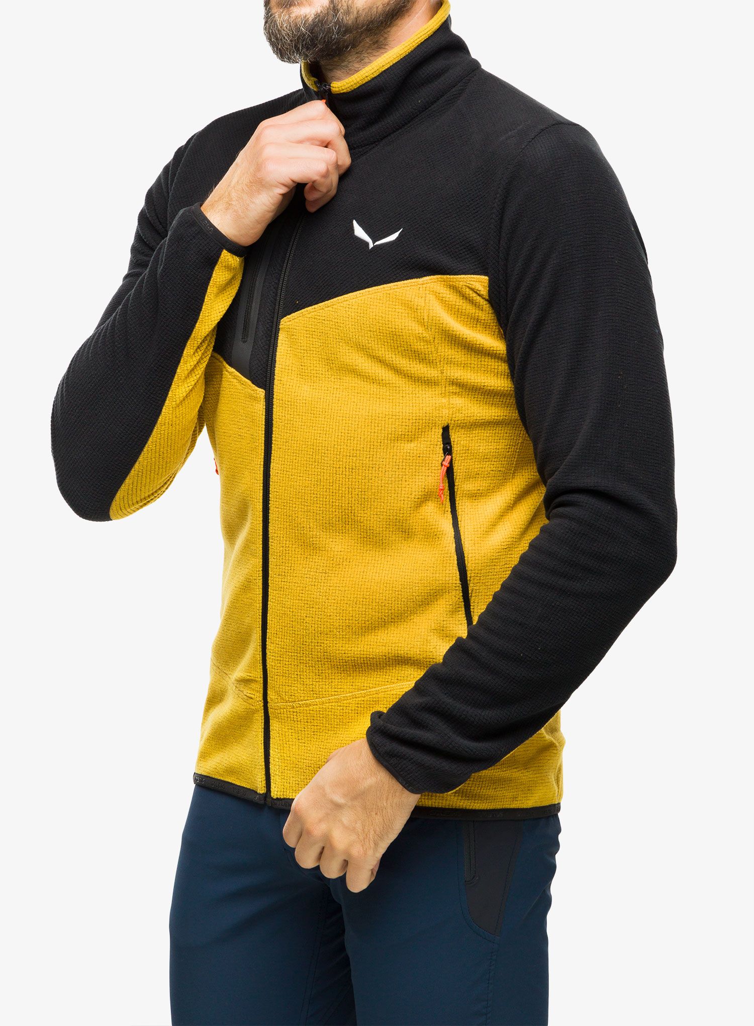 Rozepínací mikina Salewa Paganella PL Fleece - gold