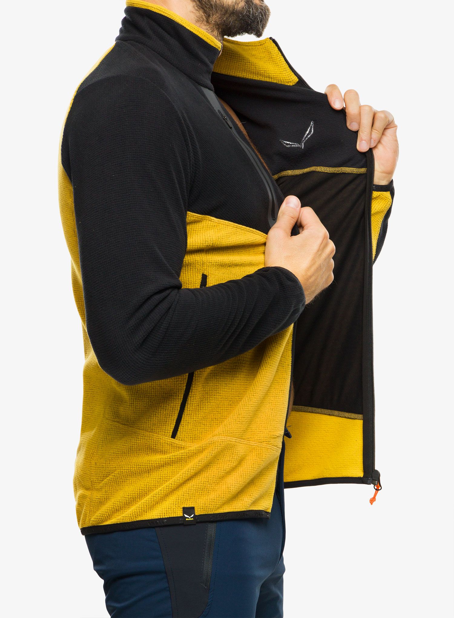 Rozepínací mikina Salewa Paganella PL Fleece - gold