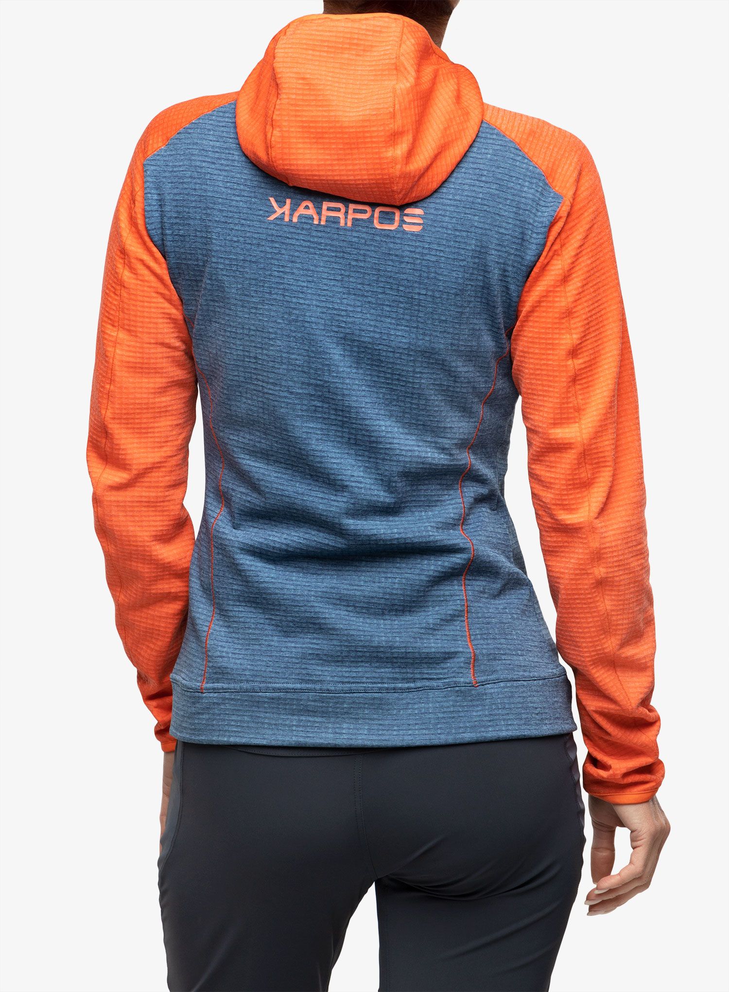 Dámská mikina na zip Karpos Ambrizzola Full-Zip Hoodie - vintage indigo/hot coral