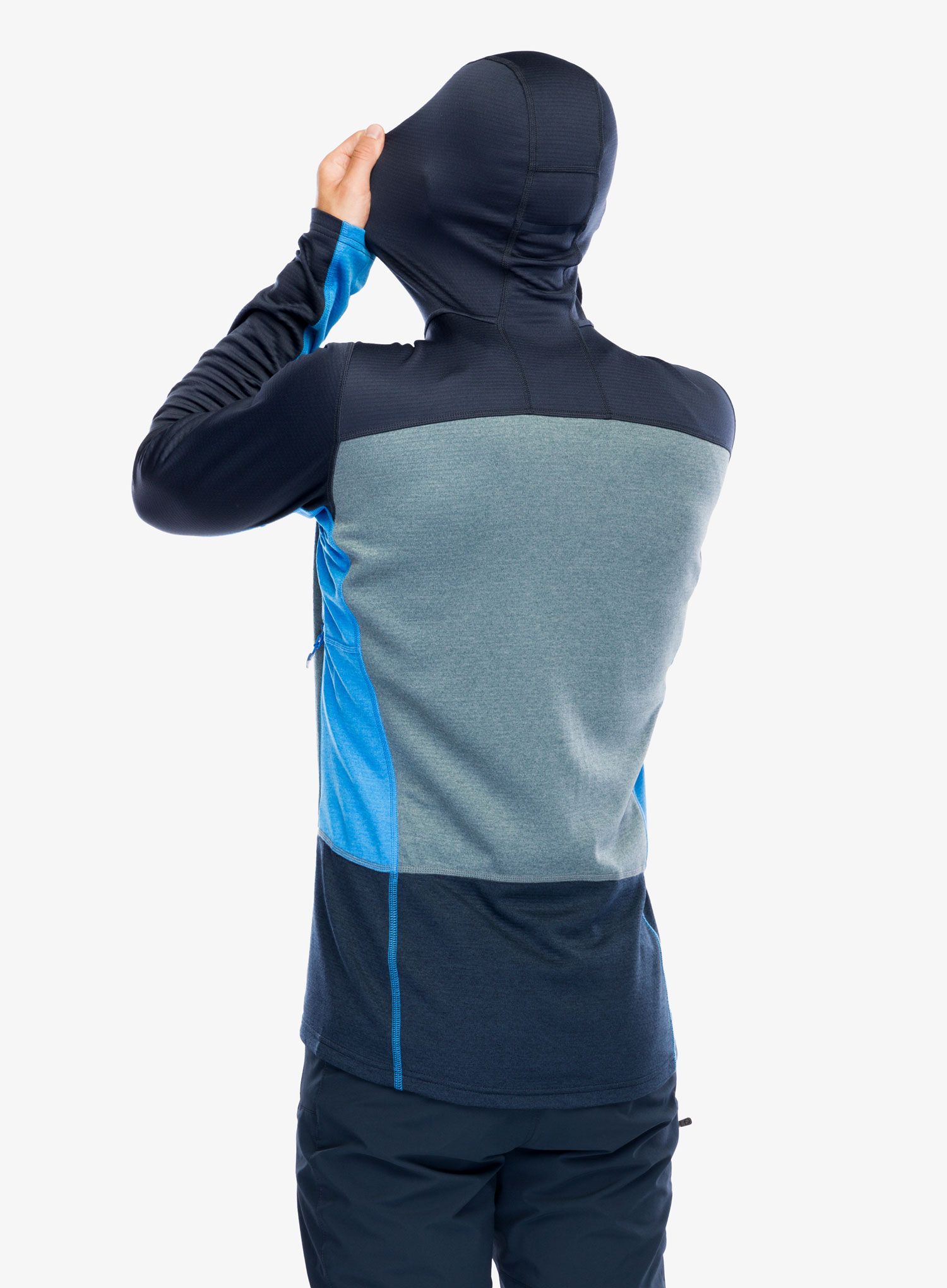Rozepínací mikina Haglofs ROC Flash Mid Hood - tarn blue/steel blue