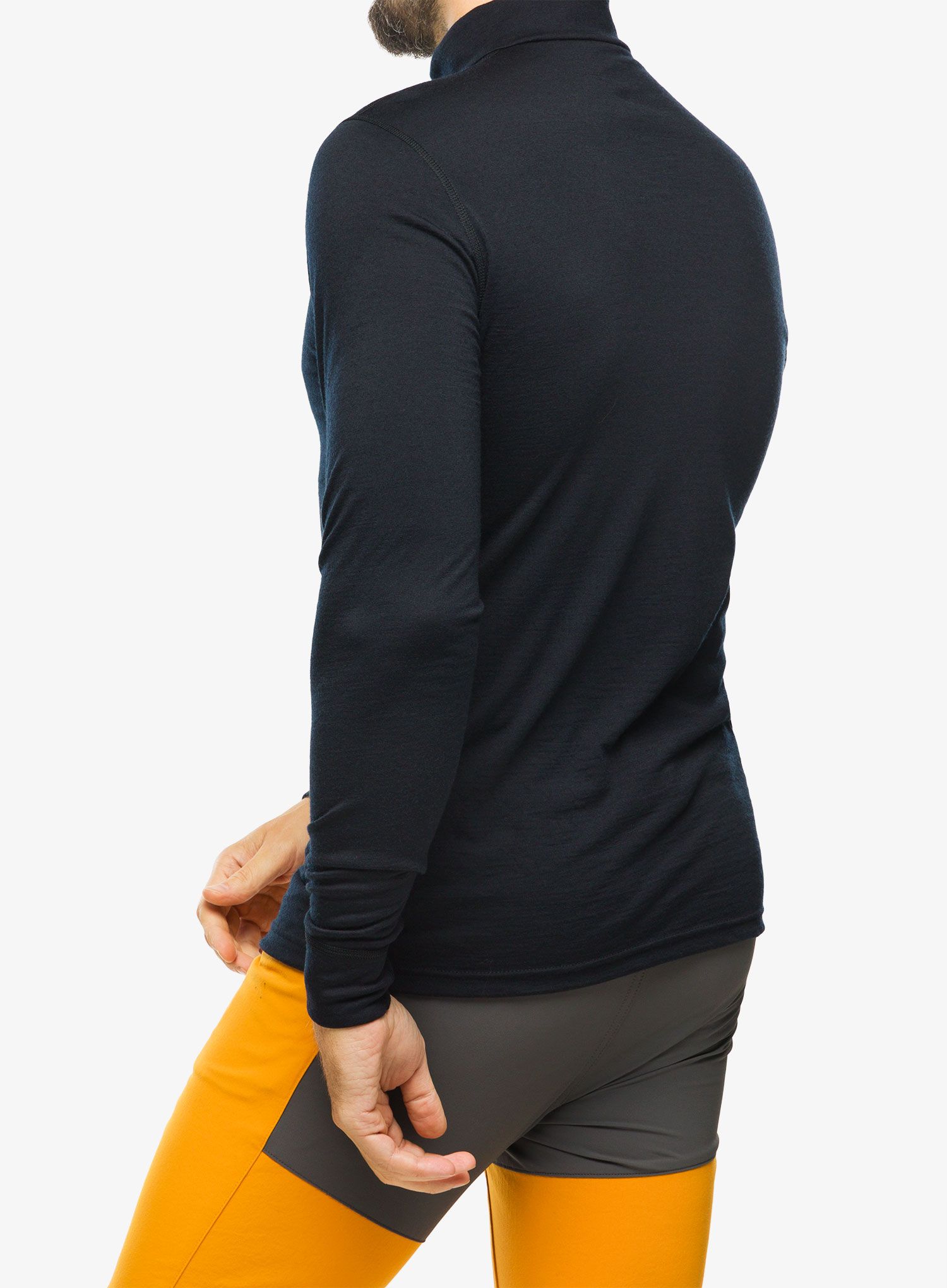 Funkční mikina Odlo Merino 200 BL Top Turtle Neck LS Half Zip - black