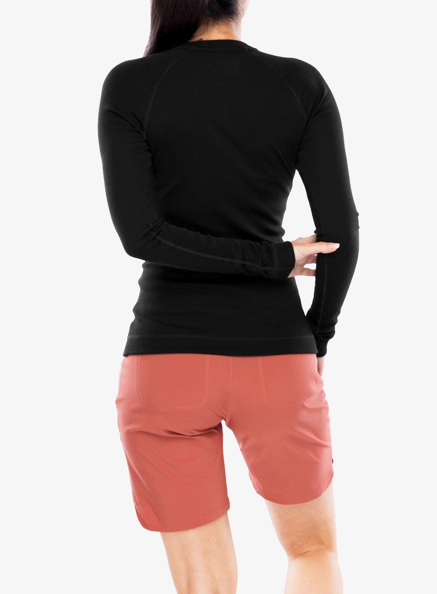 Dámská funkční mikina Smartwool Classic Thermal Merino BL Crew - black