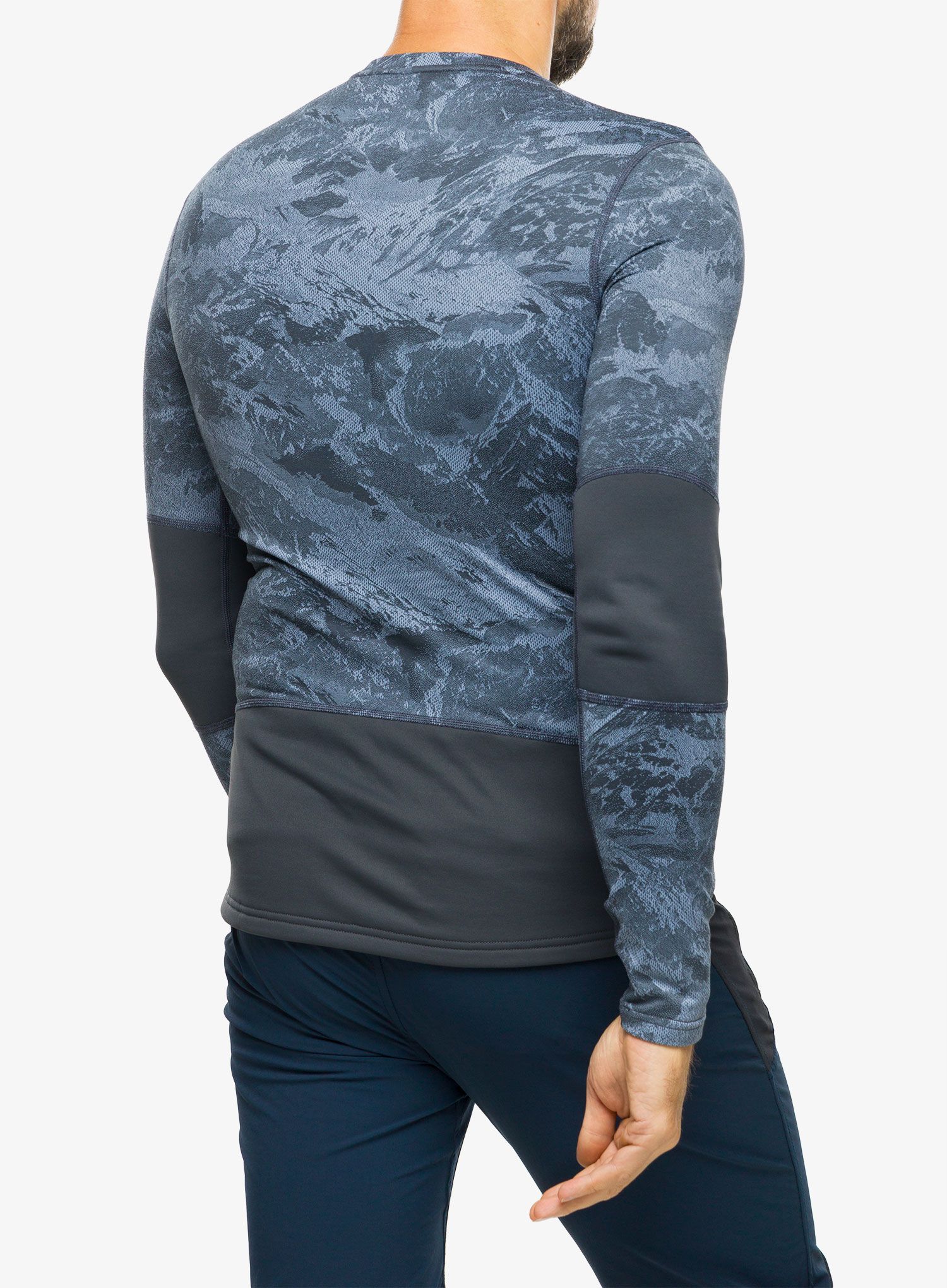 Funkční mikina Odlo Whistler Eco BL Top Crew Neck LS - folkstone gray/india ink