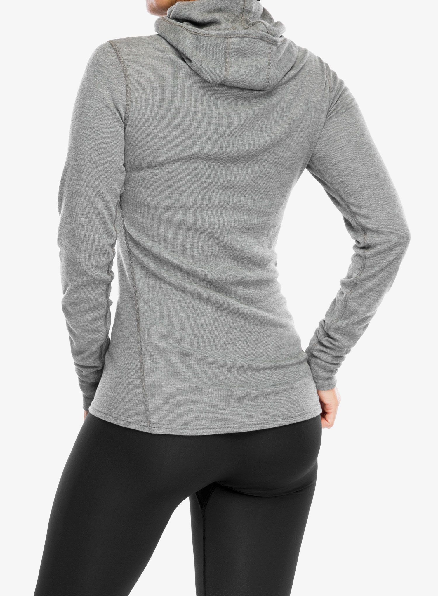 Dámská funkční mikina Odlo Active Warm Originals BL Top Facemask LS - odlo steel grey melange