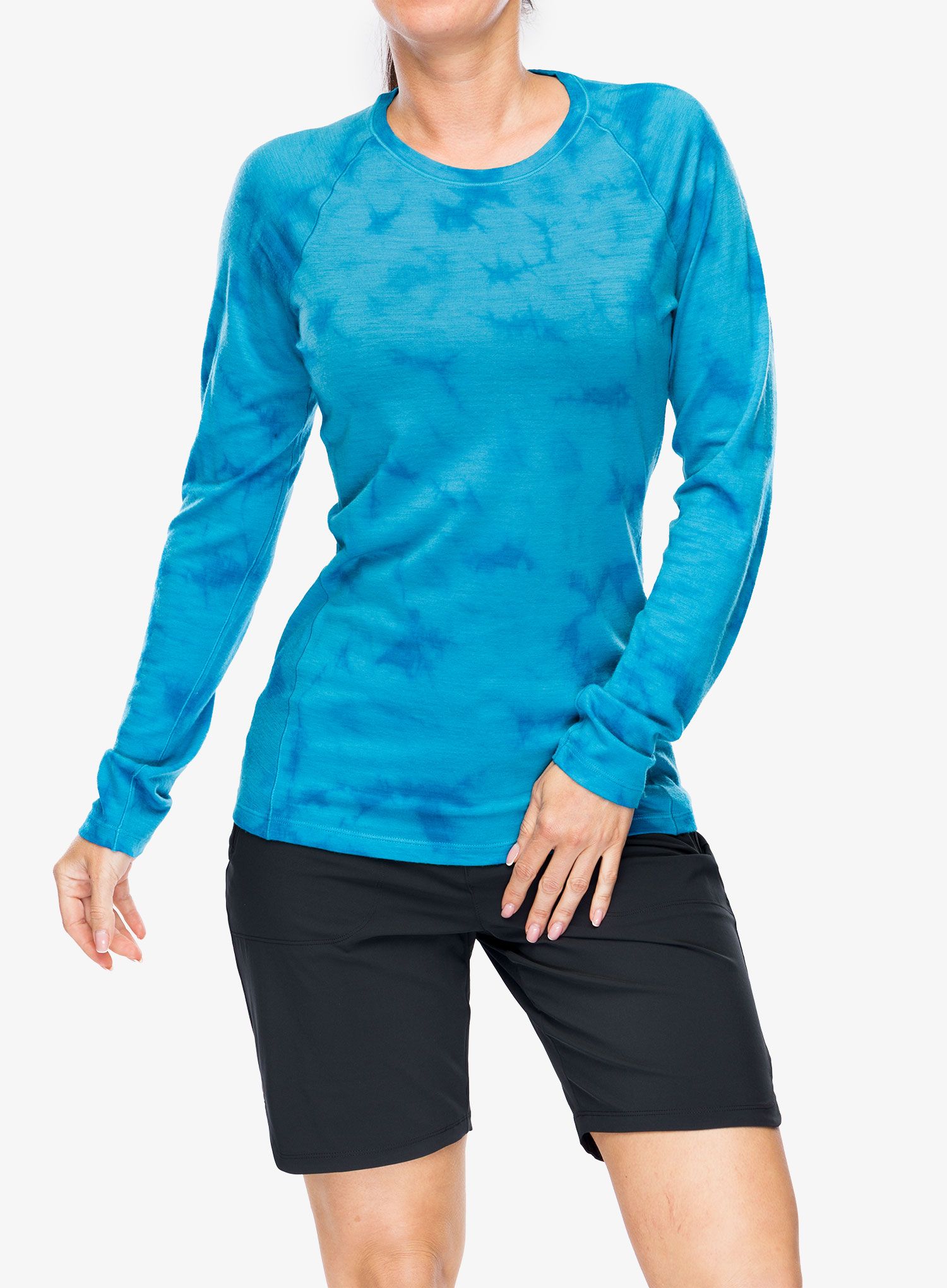 Dámská funkční mikina Smartwool Classic All-Season Merino Base Layer LS - pool blue