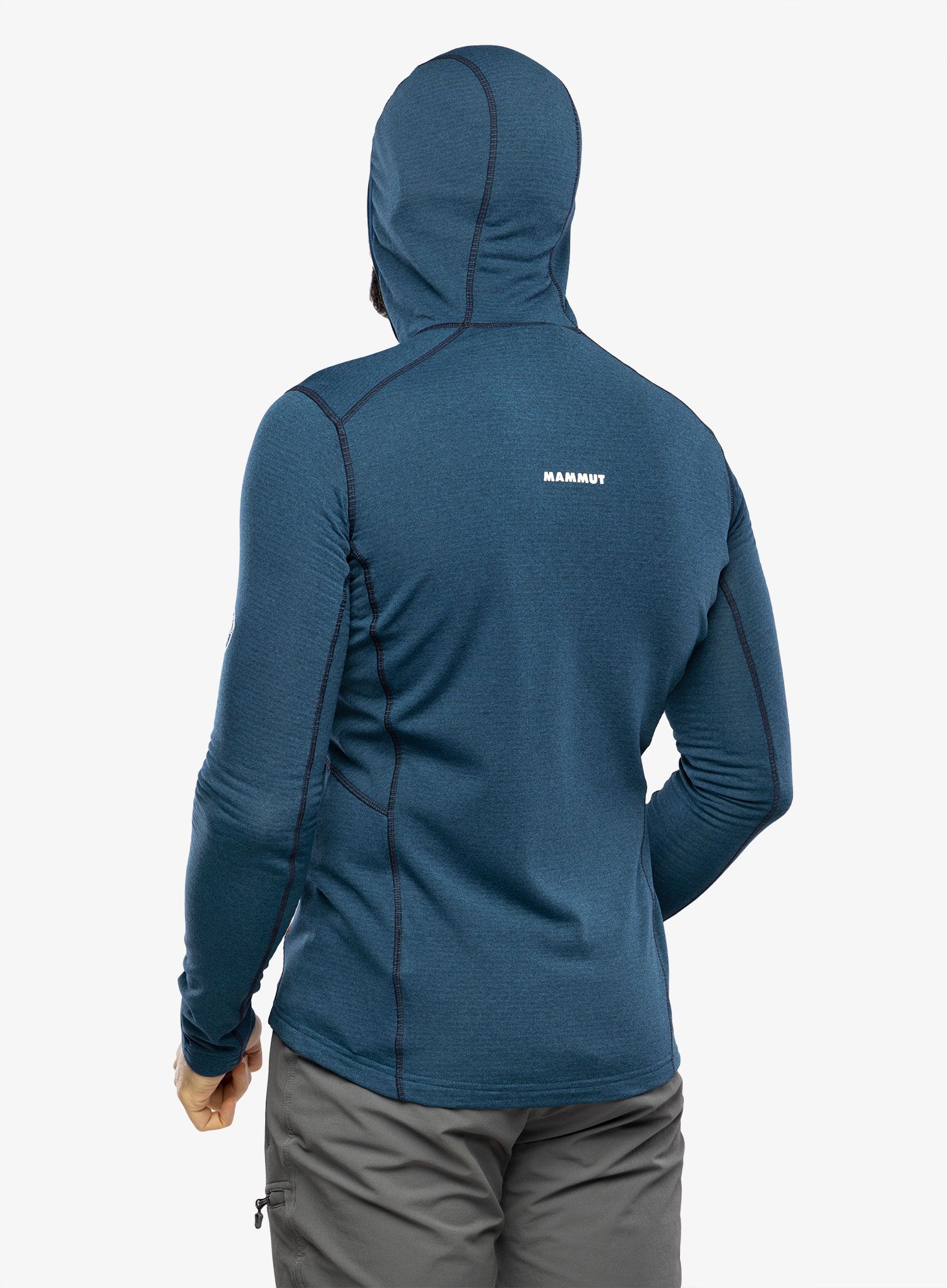 Outdoorova mikina Mammut Aenergy Light ML Hooded Jacket - deep ice/marine