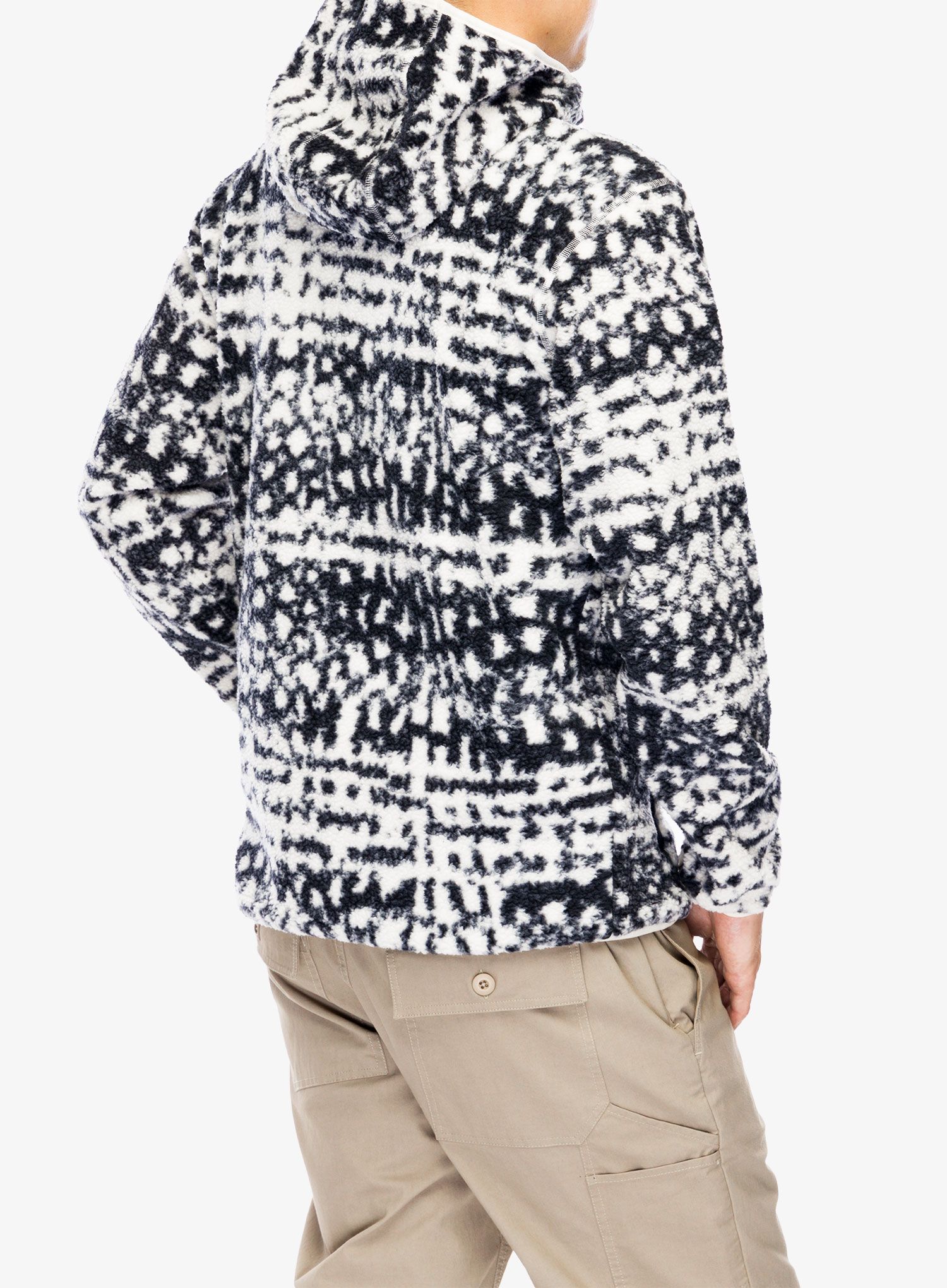 Mikina s kapucí Columbia Helvetia II Printed Hoodie - black stippled stripe