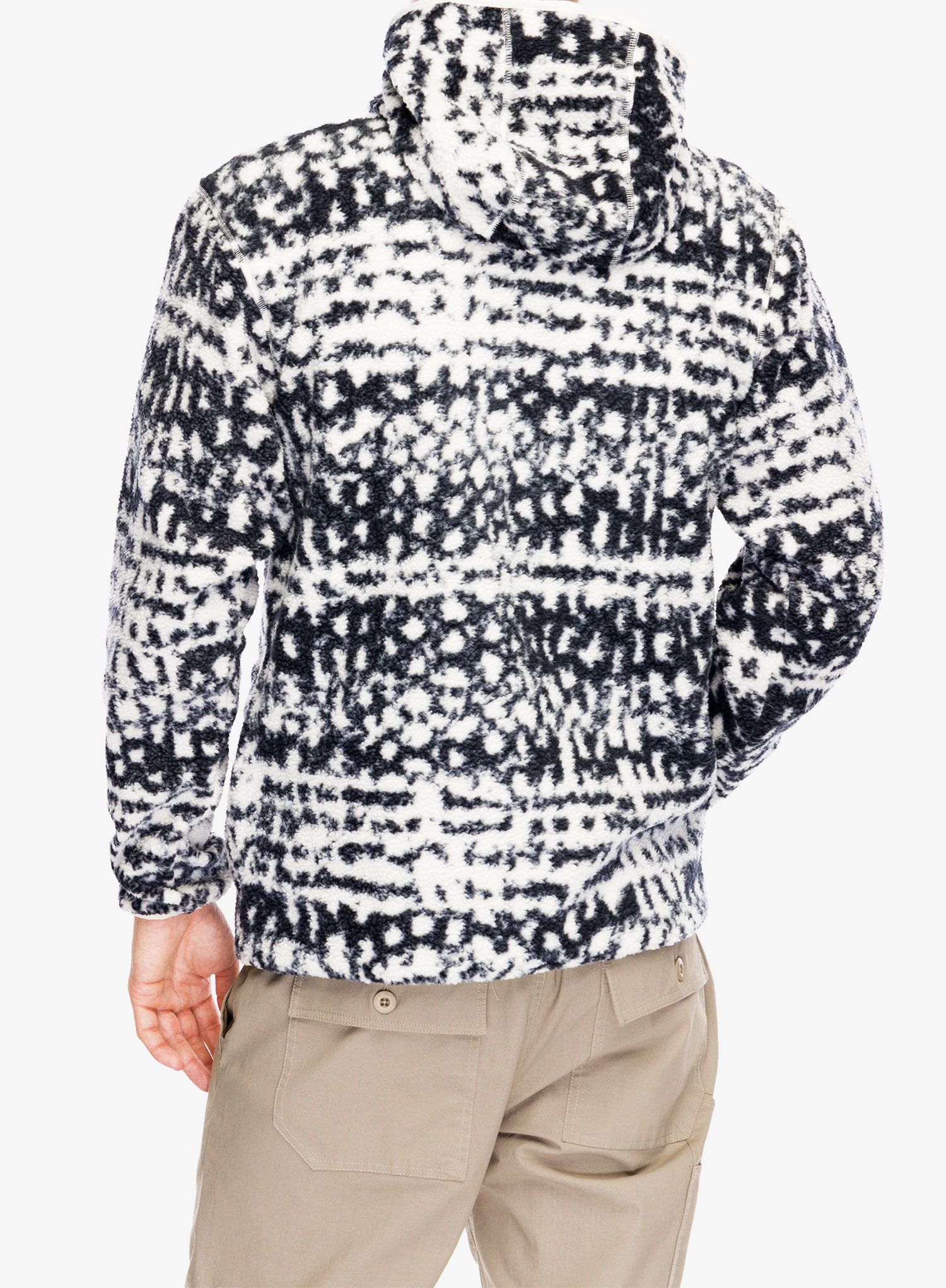 Mikina s kapucí Columbia Helvetia II Printed Hoodie - black stippled stripe