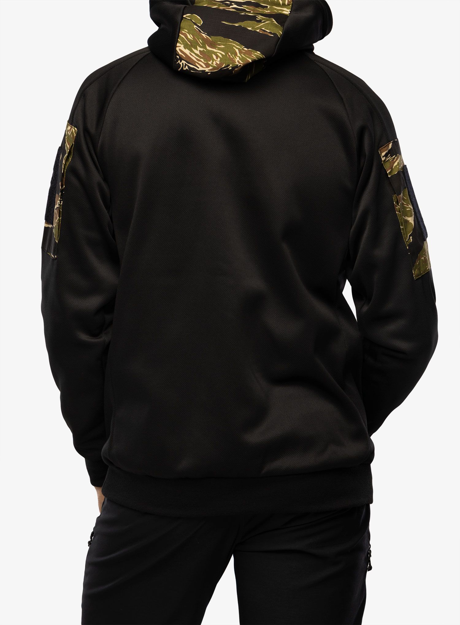Mikina s kapucí Helikon-Tex Rouge Hoodie Full Zip - black/tiger stripe
