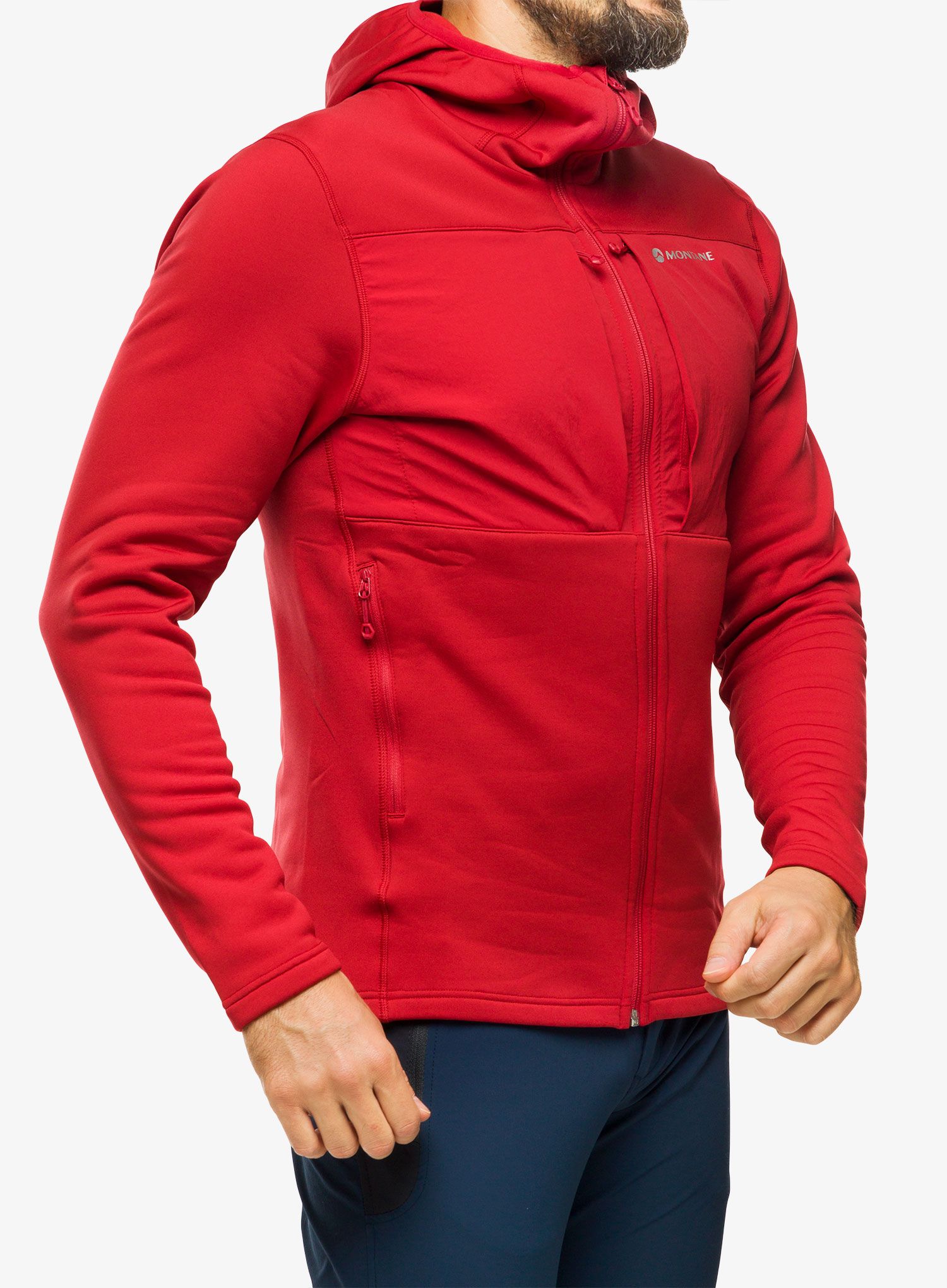 Mikina s kapucí Montane Fury XT Hoodie - acer red