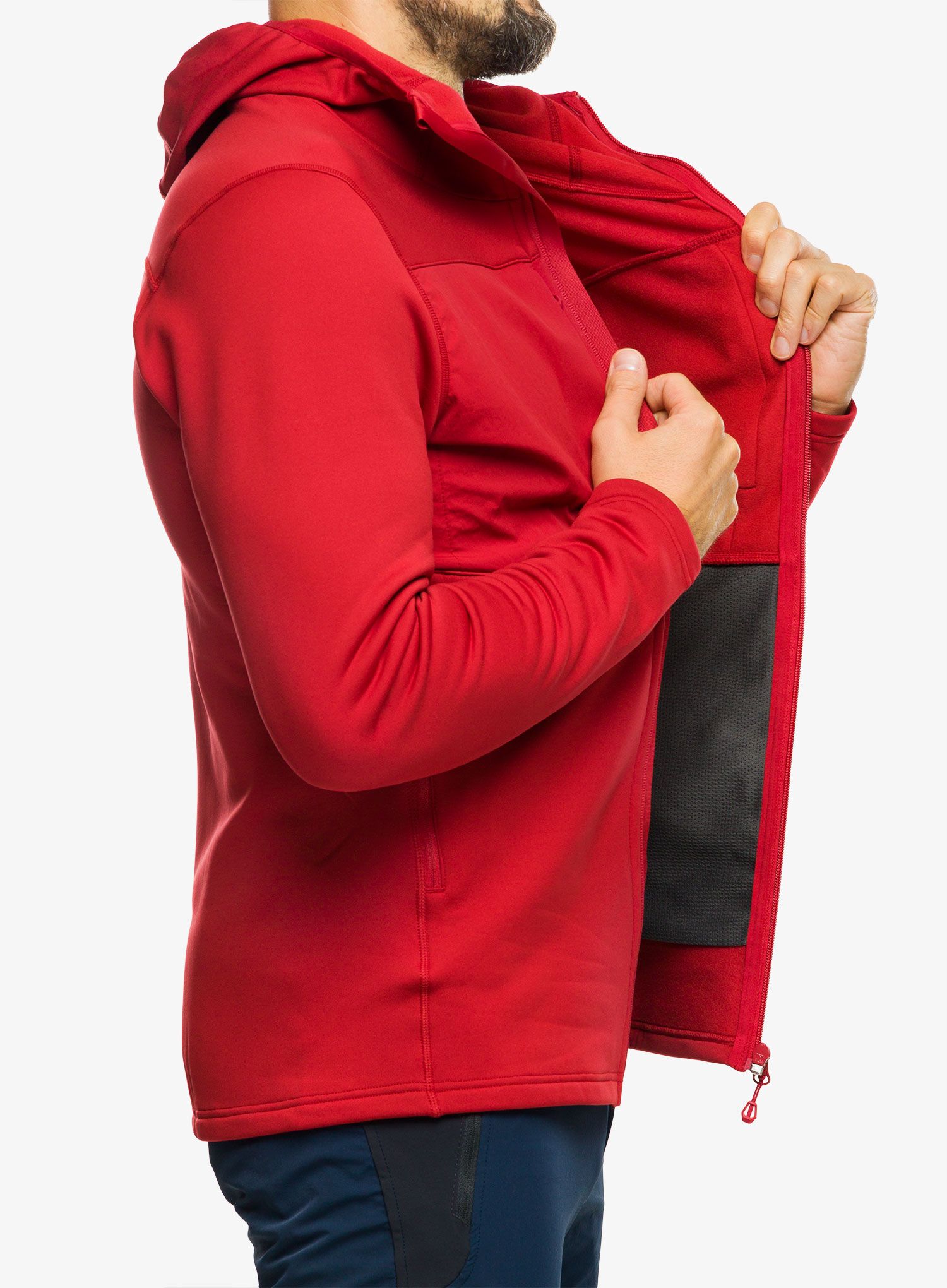 Mikina s kapucí Montane Fury XT Hoodie - acer red
