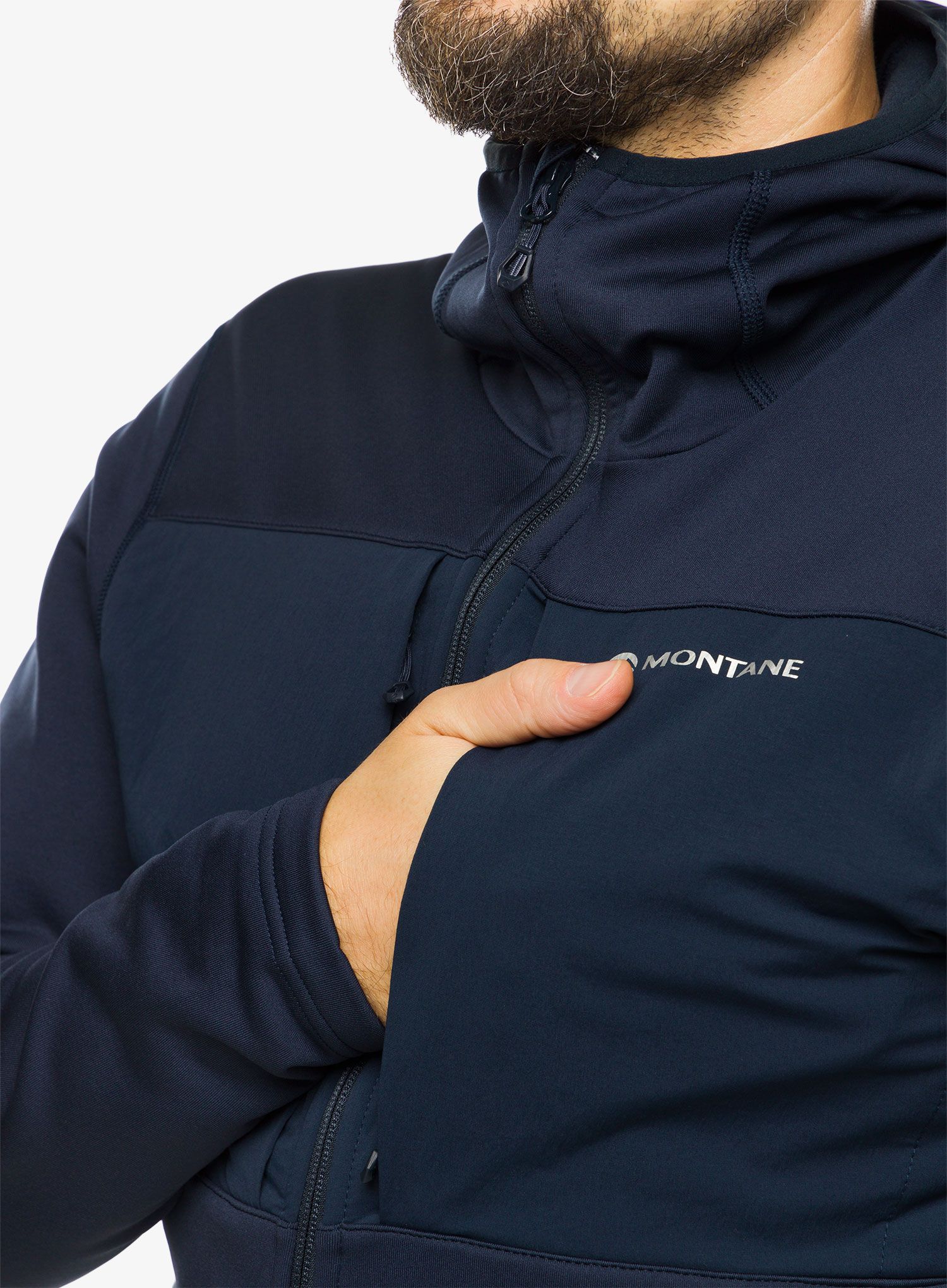 Mikina s kapucí Montane Fury XT Hoodie - eclipse blue