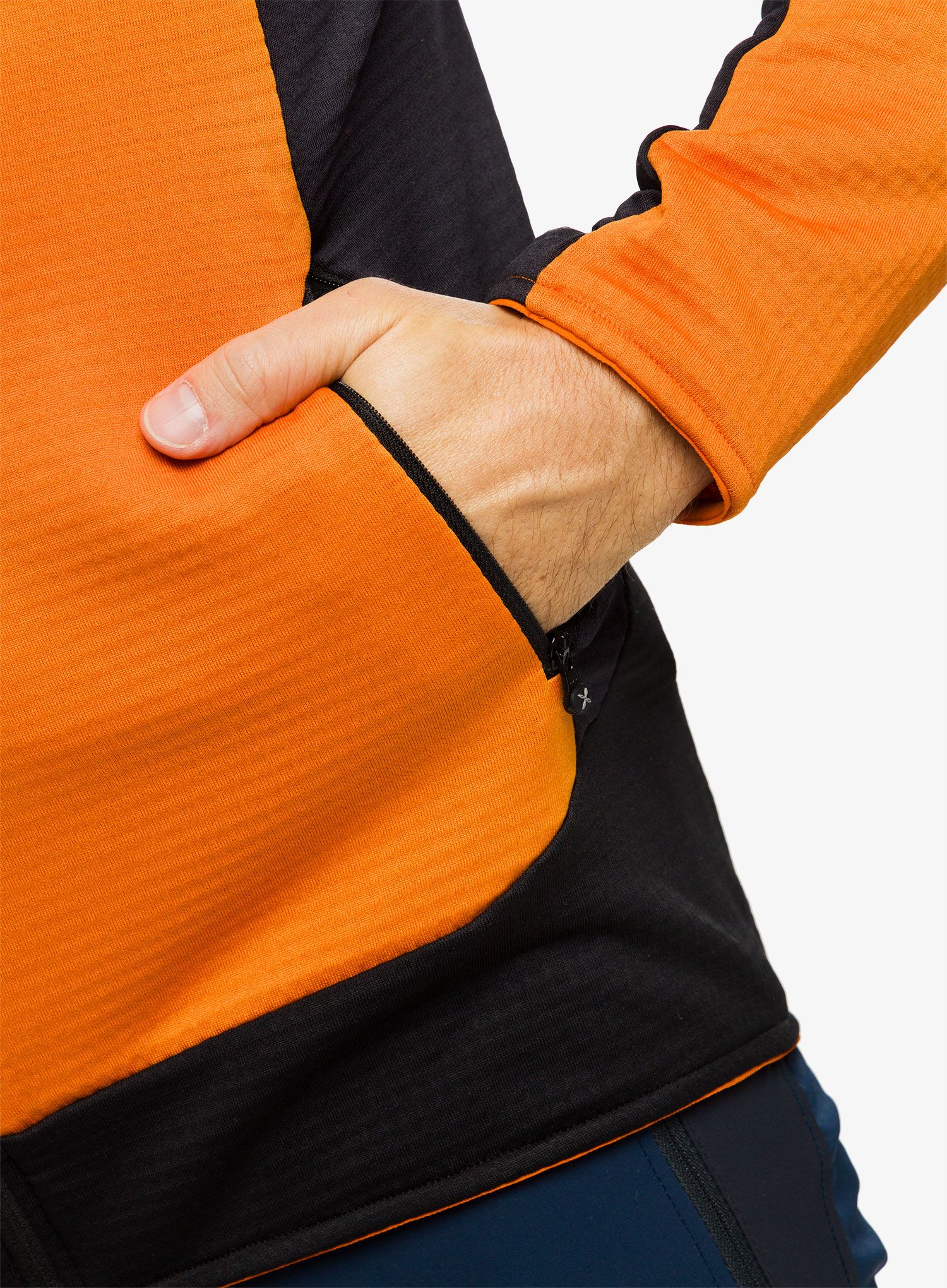 Mikina s kapucí Montura Stretch Color 2 Maglia - mandarine