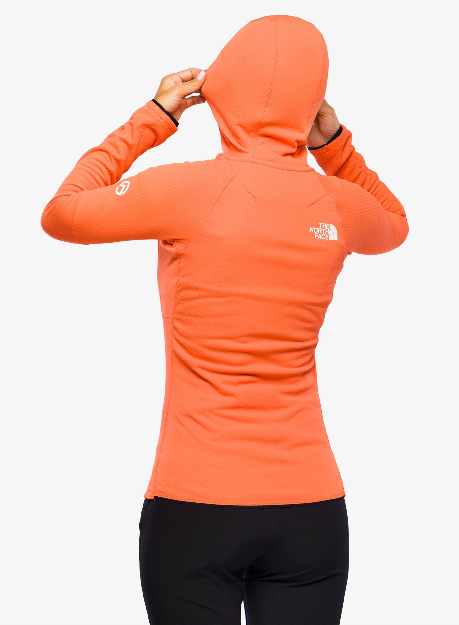 Dámská mikina s kapucí The North Face Summit FutureFleece FZ Hoodie - radiant orange